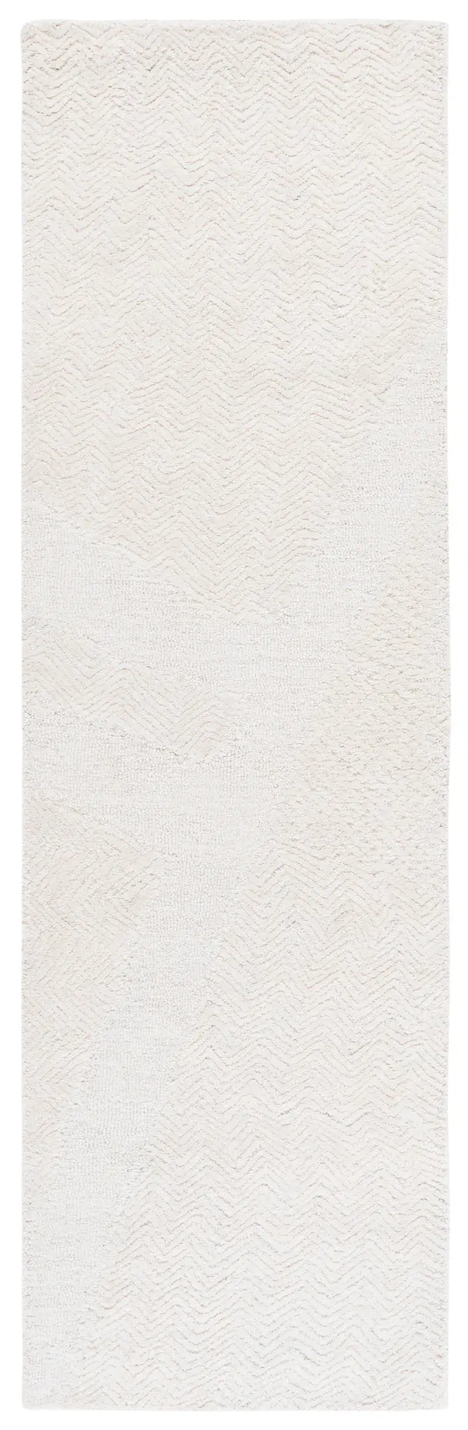 Pine Chevron Block Hand-Tufted Wool Rug