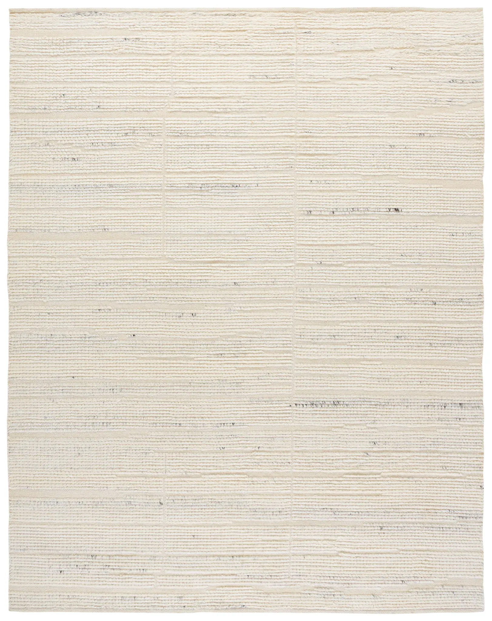 Pine Ribbed Stripe Hand-Woven Wool Rug