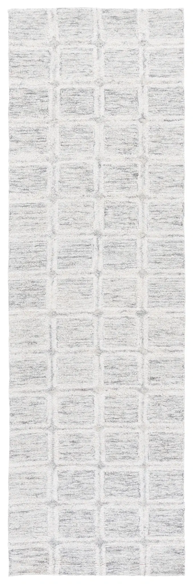 Pine Waffle Grid Hand-Tufted Wool Rug
