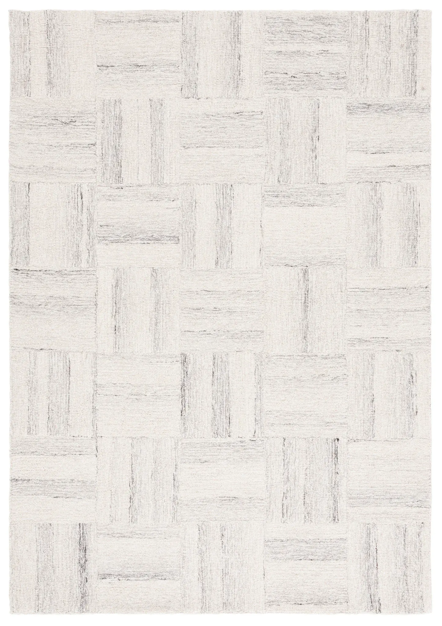 Pine Basketweave Hand-Tufted Wool Rug