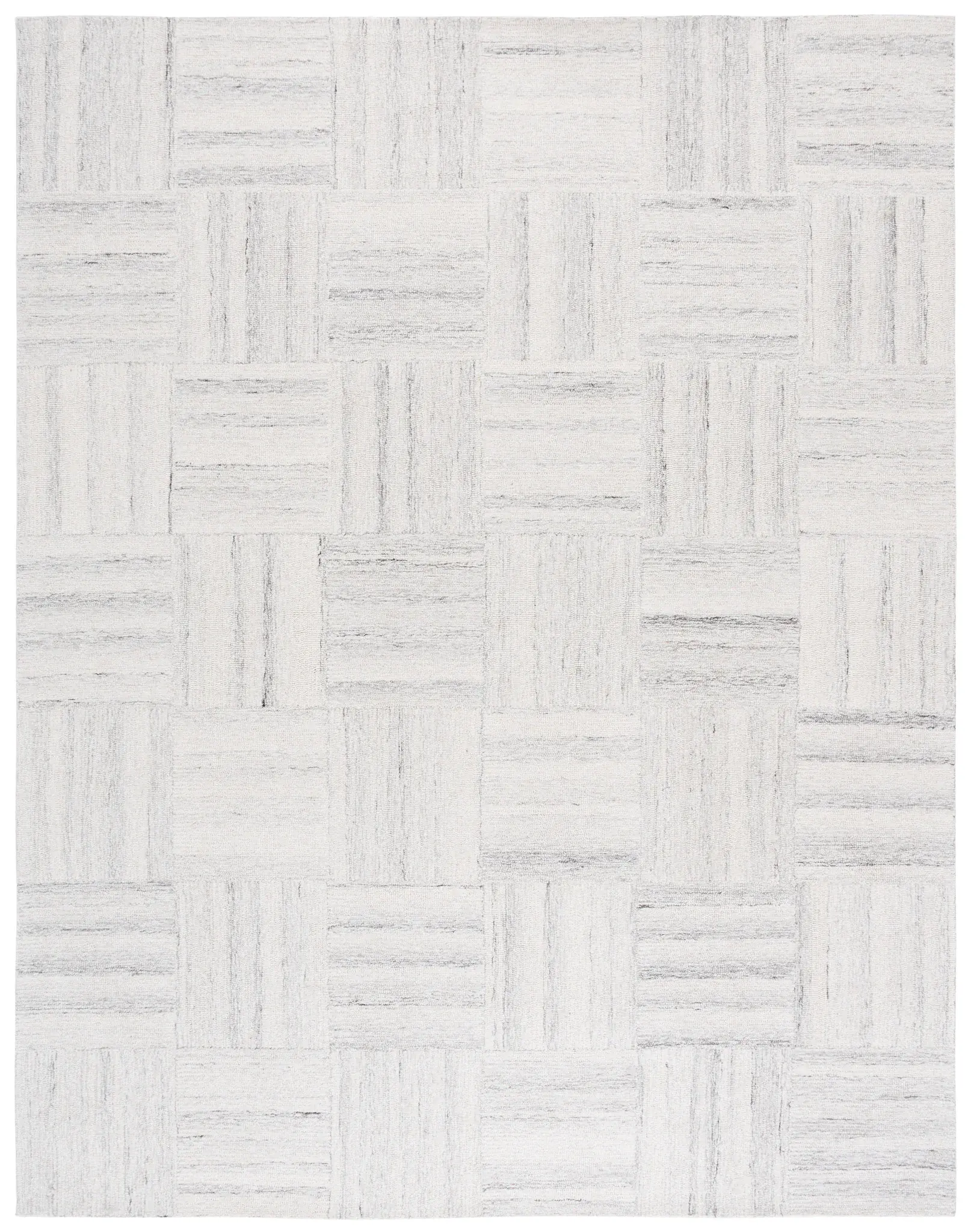 Pine Basketweave Hand-Tufted Wool Rug