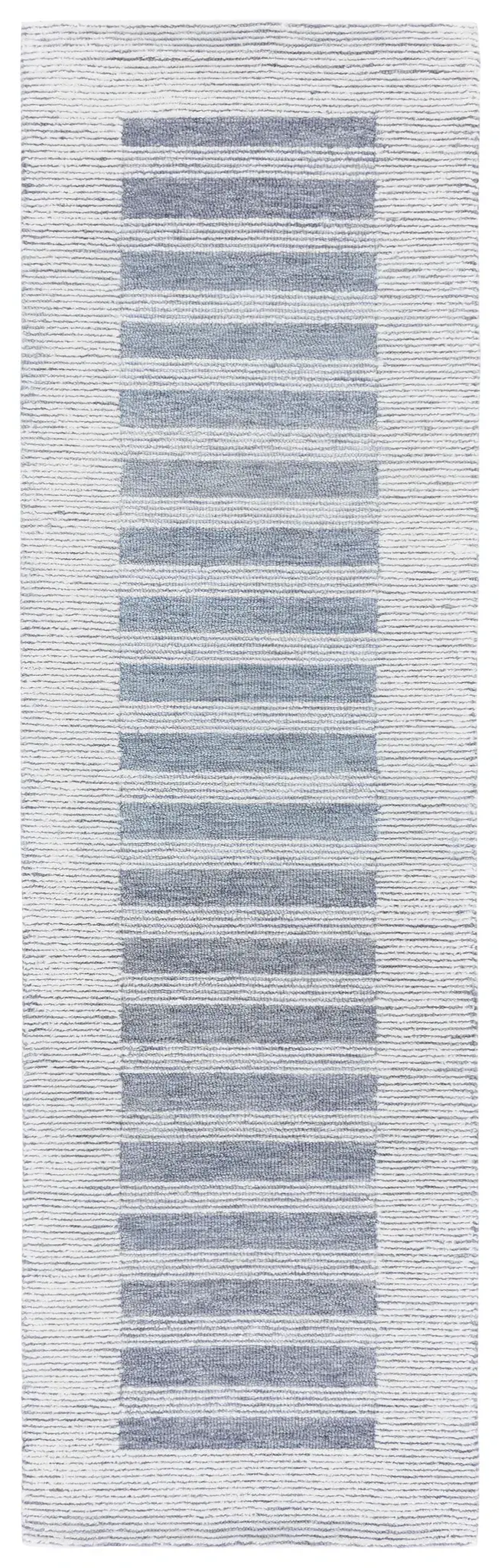 Pine Bordered Stripe Hand-Tufted Wool Rug