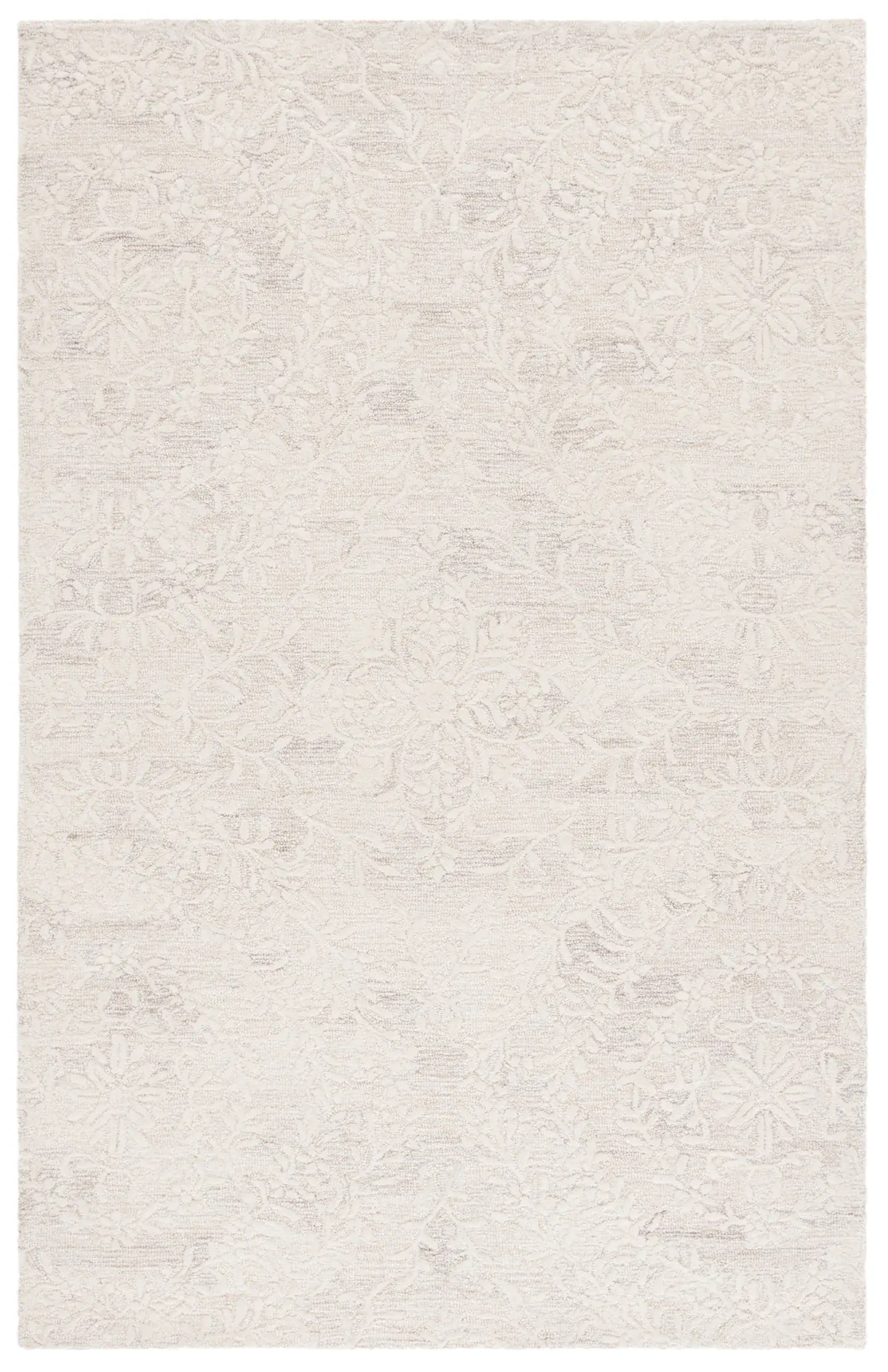 Pine Floral Medallion Hand-Tufted Wool Rug