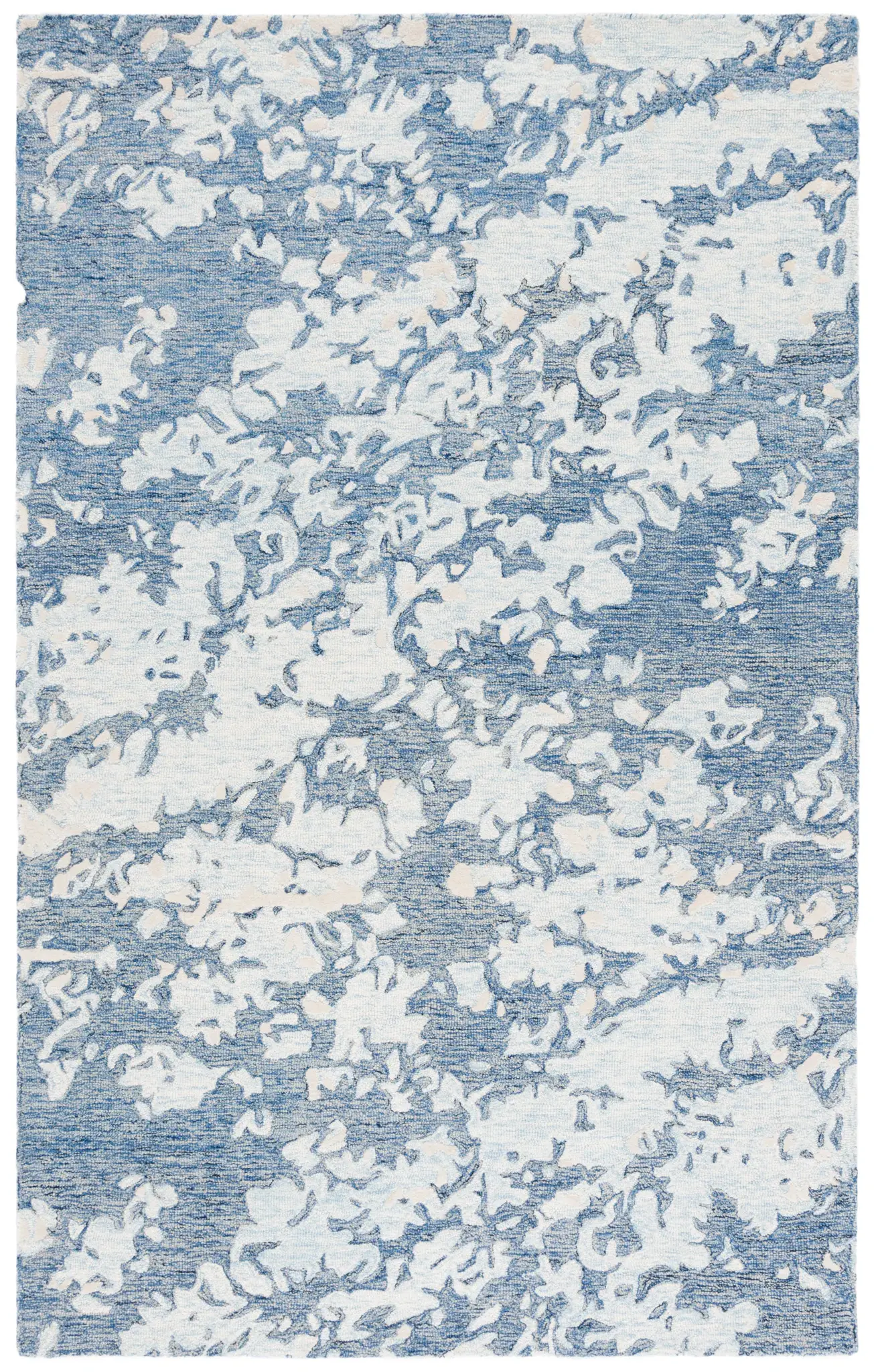 Pine Abstract Dappled Hand-Tufted Wool Rug