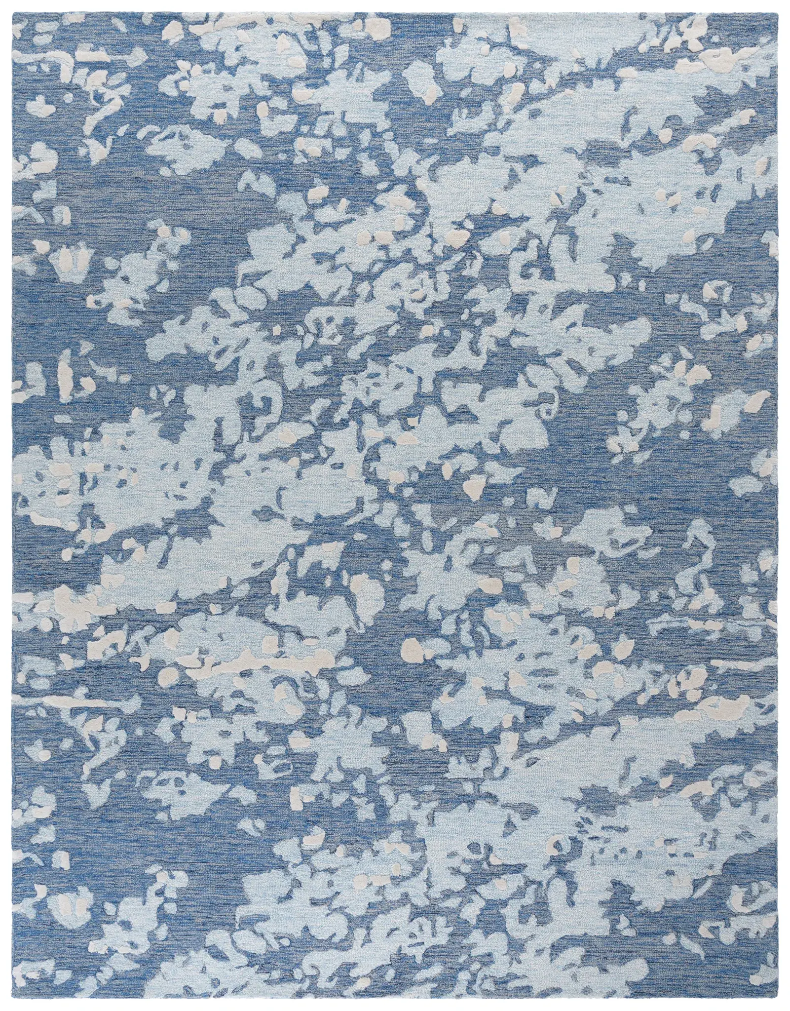 Pine Abstract Dappled Hand-Tufted Wool Rug