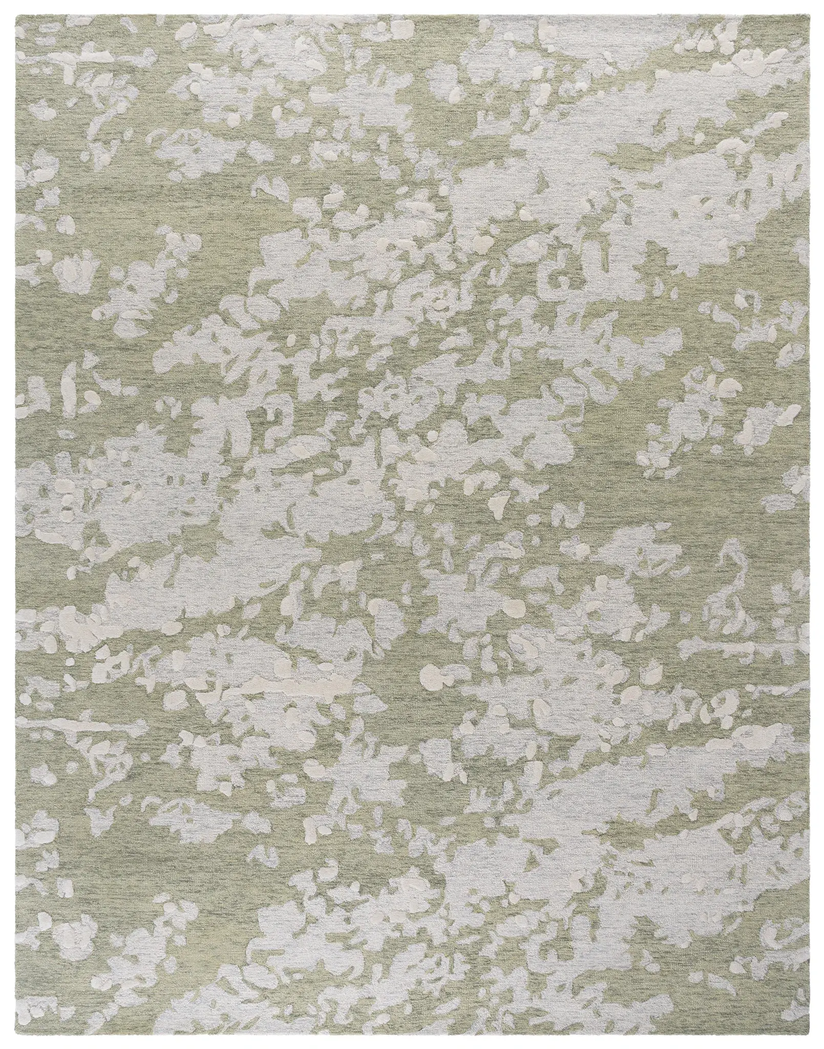 Pine Abstract Dappled Hand-Tufted Wool Rug