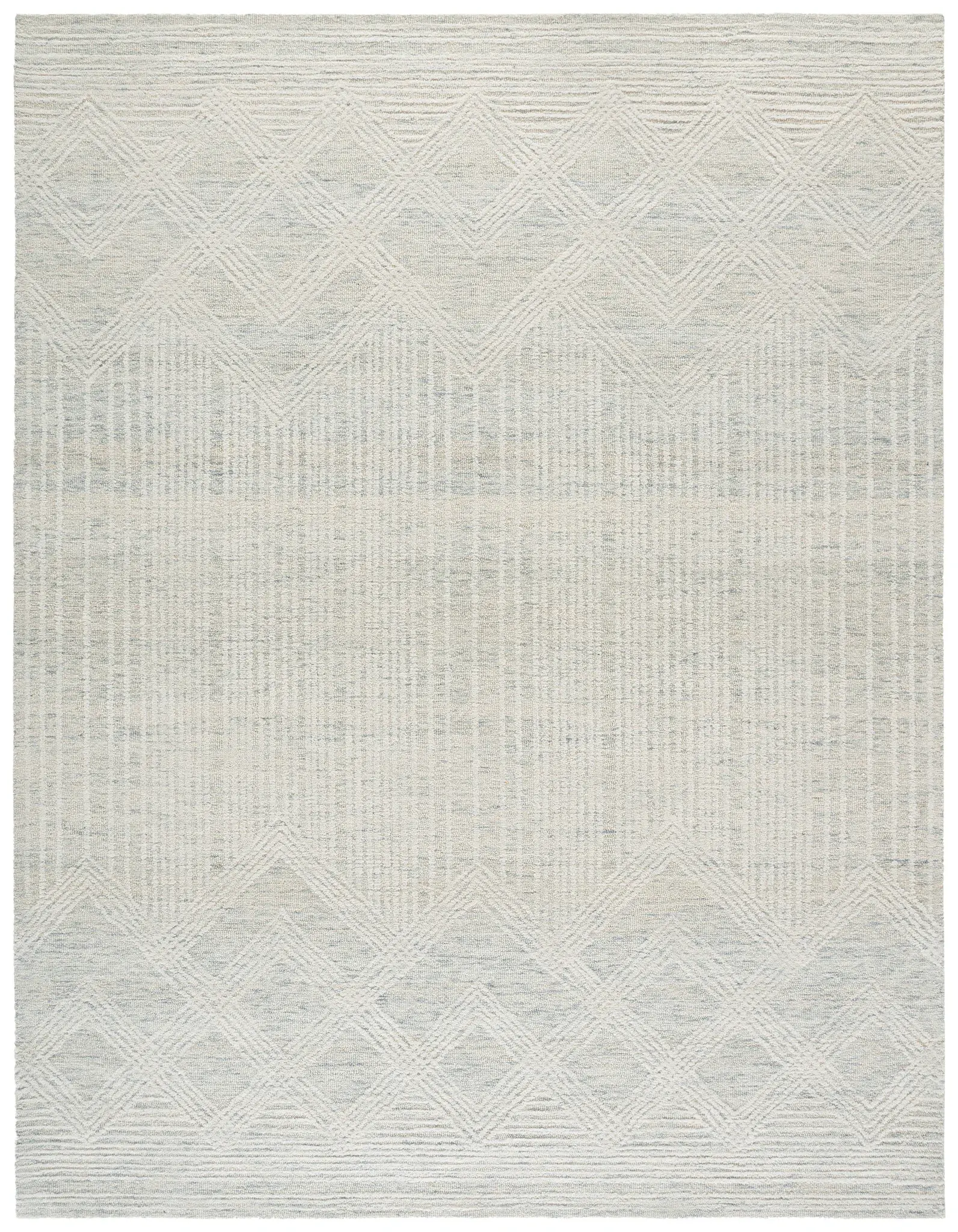 Pine Chevron Diamond Hand-Tufted Wool Rug