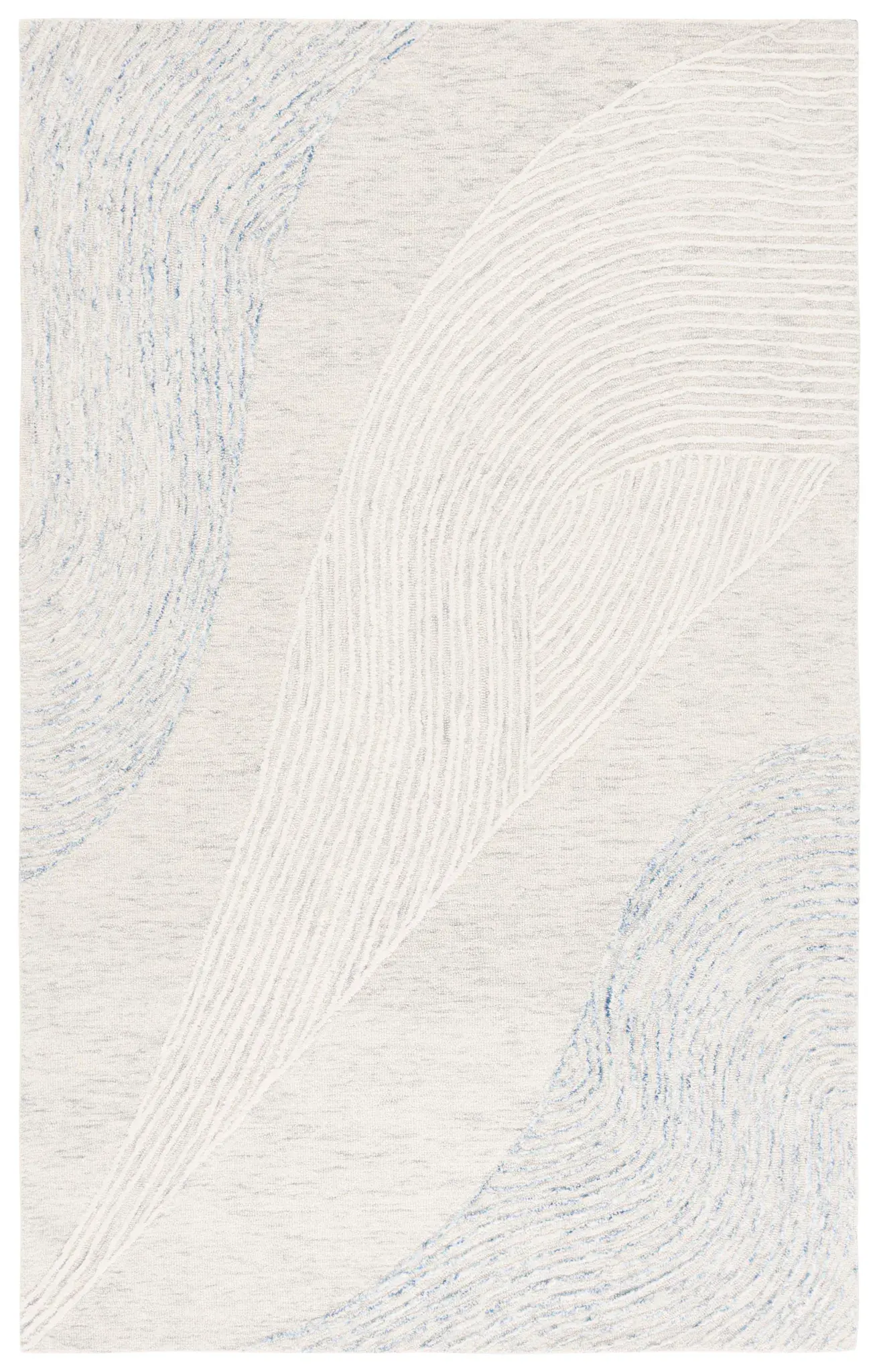 Pine Concentric Arc Hand-Tufted Wool Rug