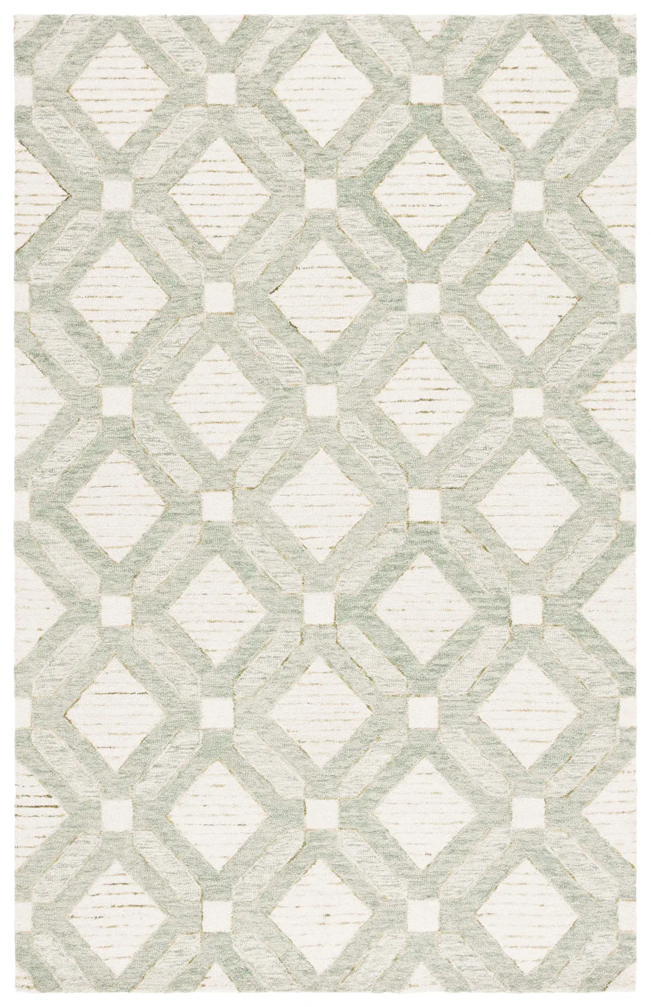 Pine Diamond Trellis Hand-Tufted Wool Rug
