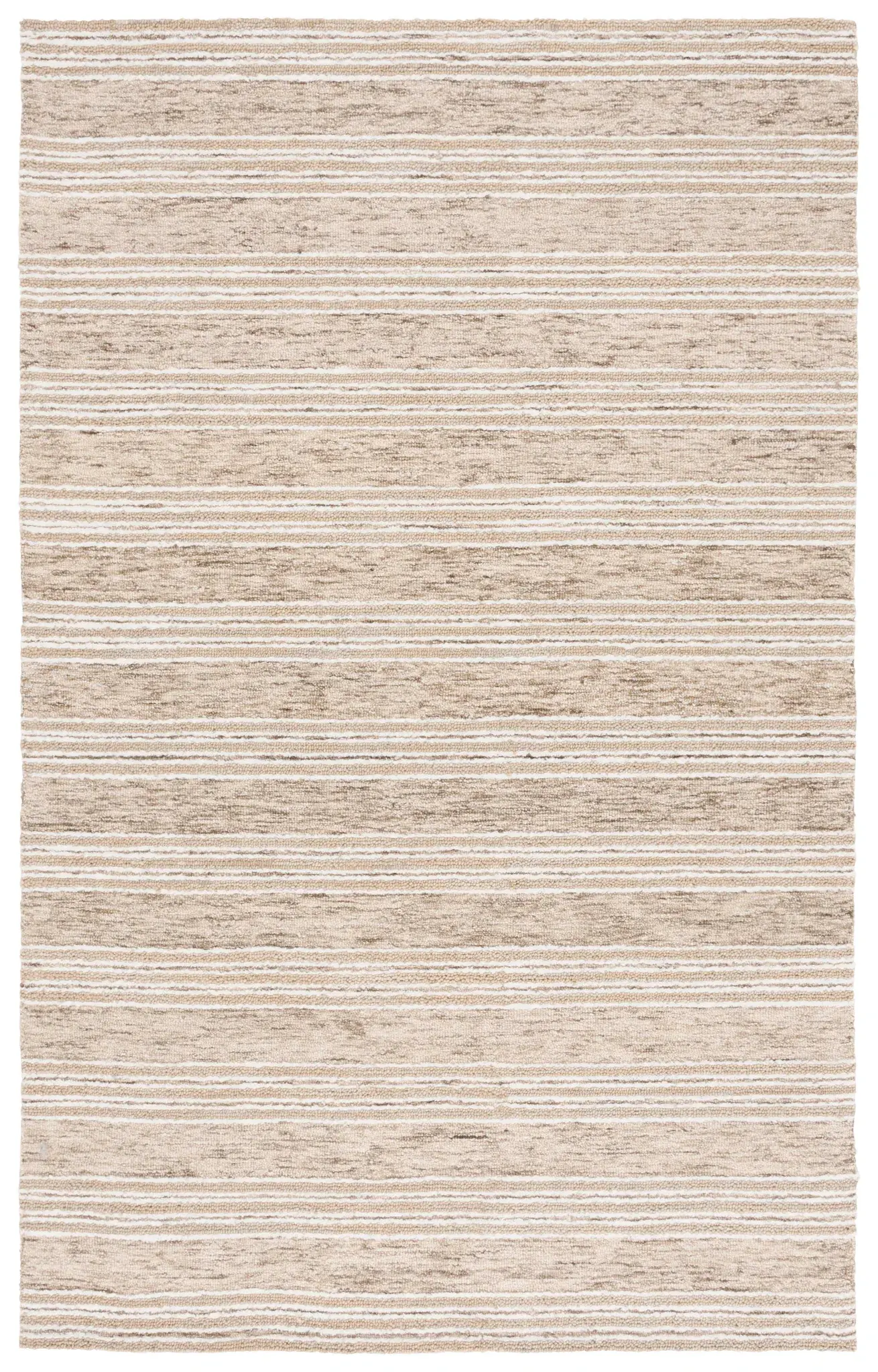 Pine Fine Stripe Hand-Tufted Wool Rug