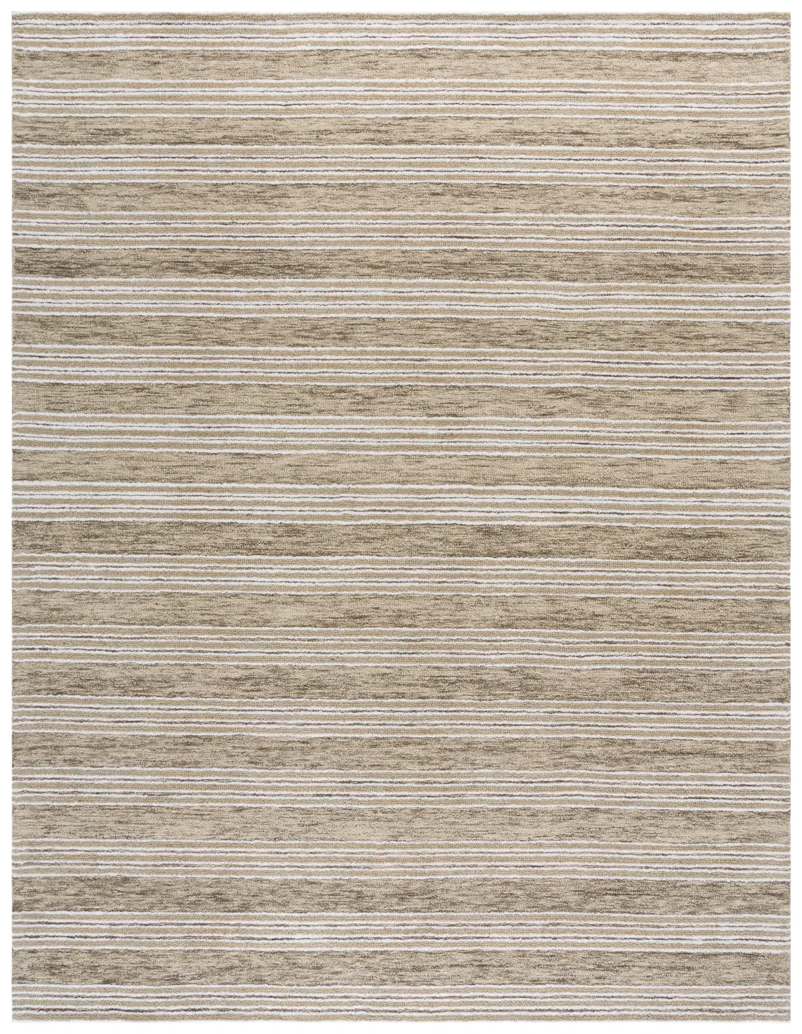 Pine Fine Stripe Hand-Tufted Wool Rug