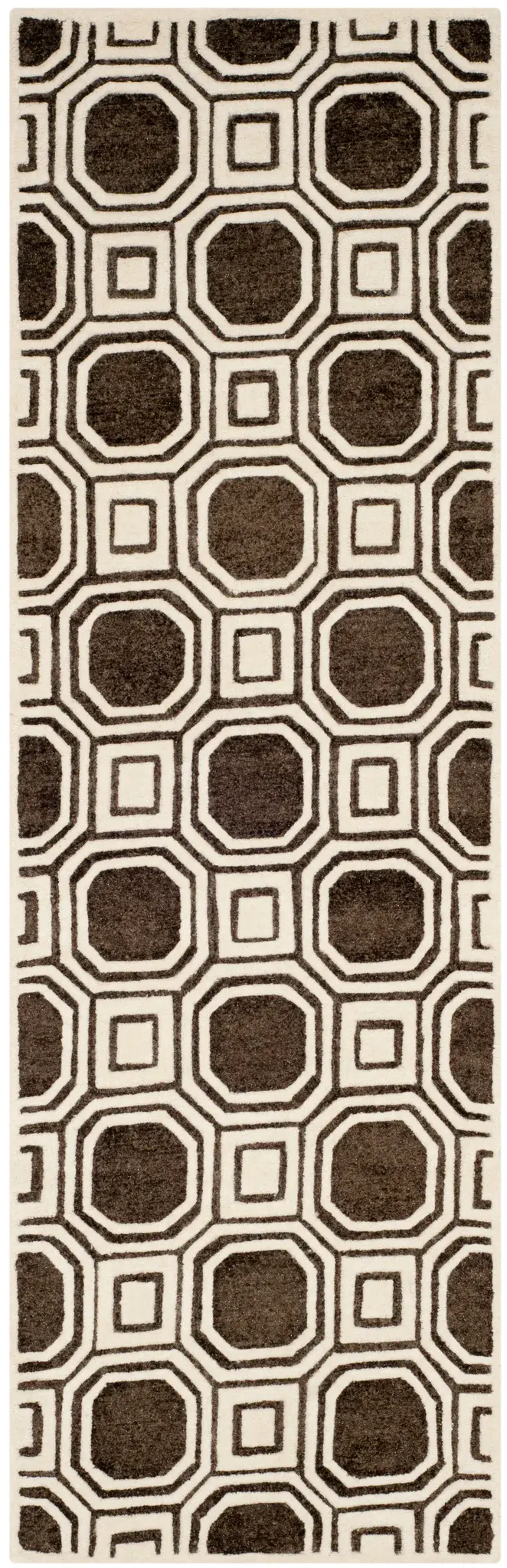 Precious Octagon Grid Hand-Tufted Rug