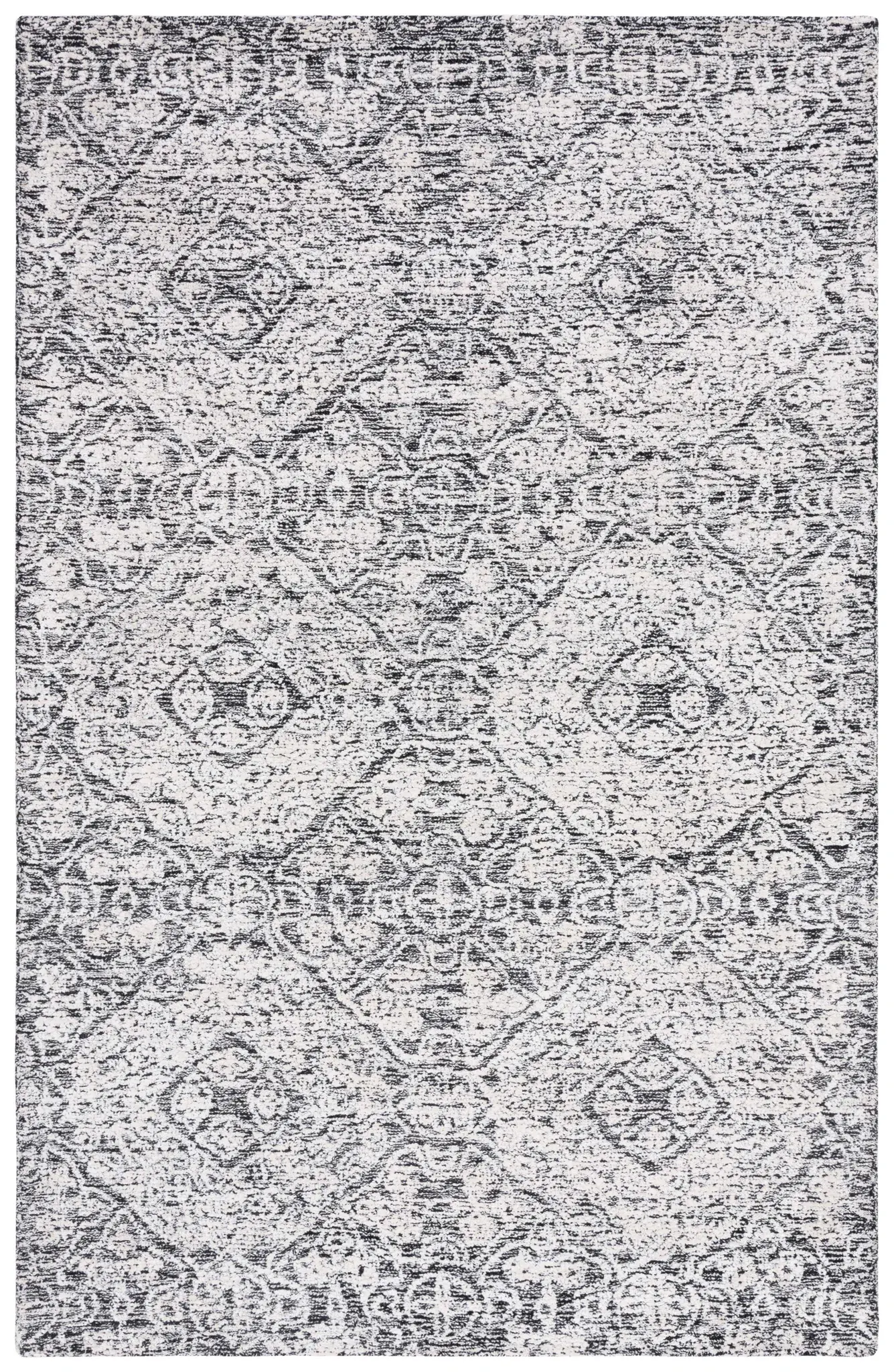 Precious Damask Trellis Hand-Tufted Rug