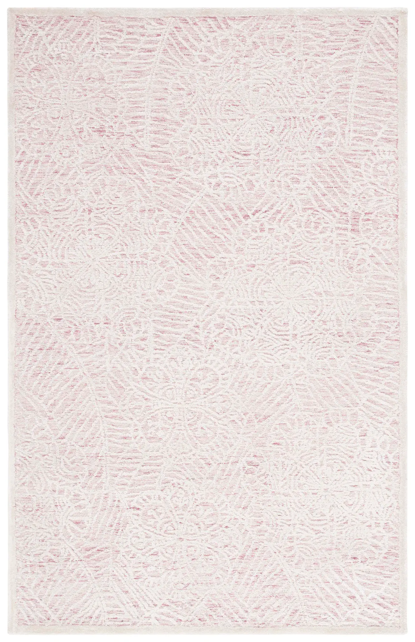 Precious Floral Damask Hand-Tufted Rug