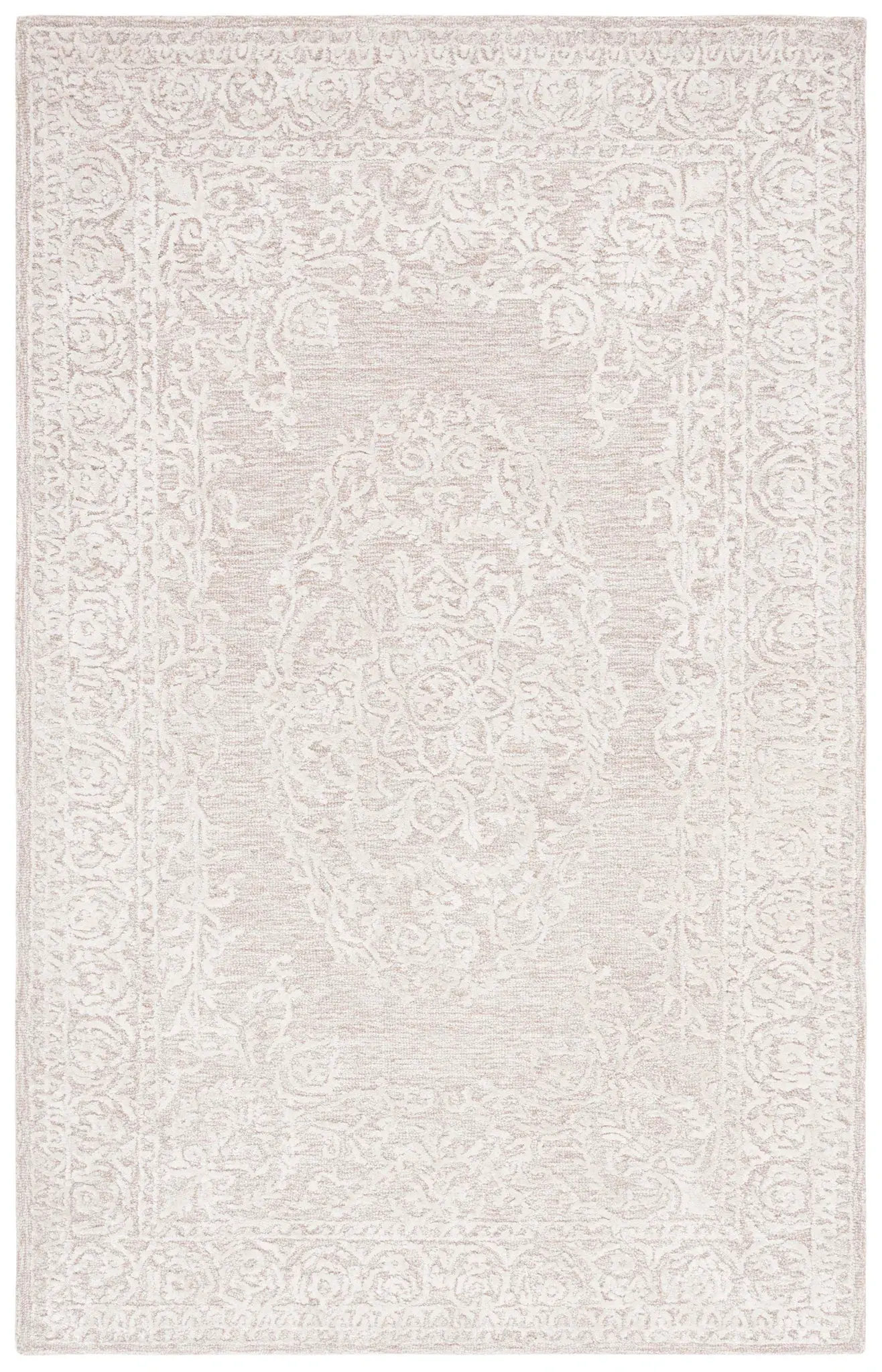 Precious Floral Medallion Hand-Tufted Rug