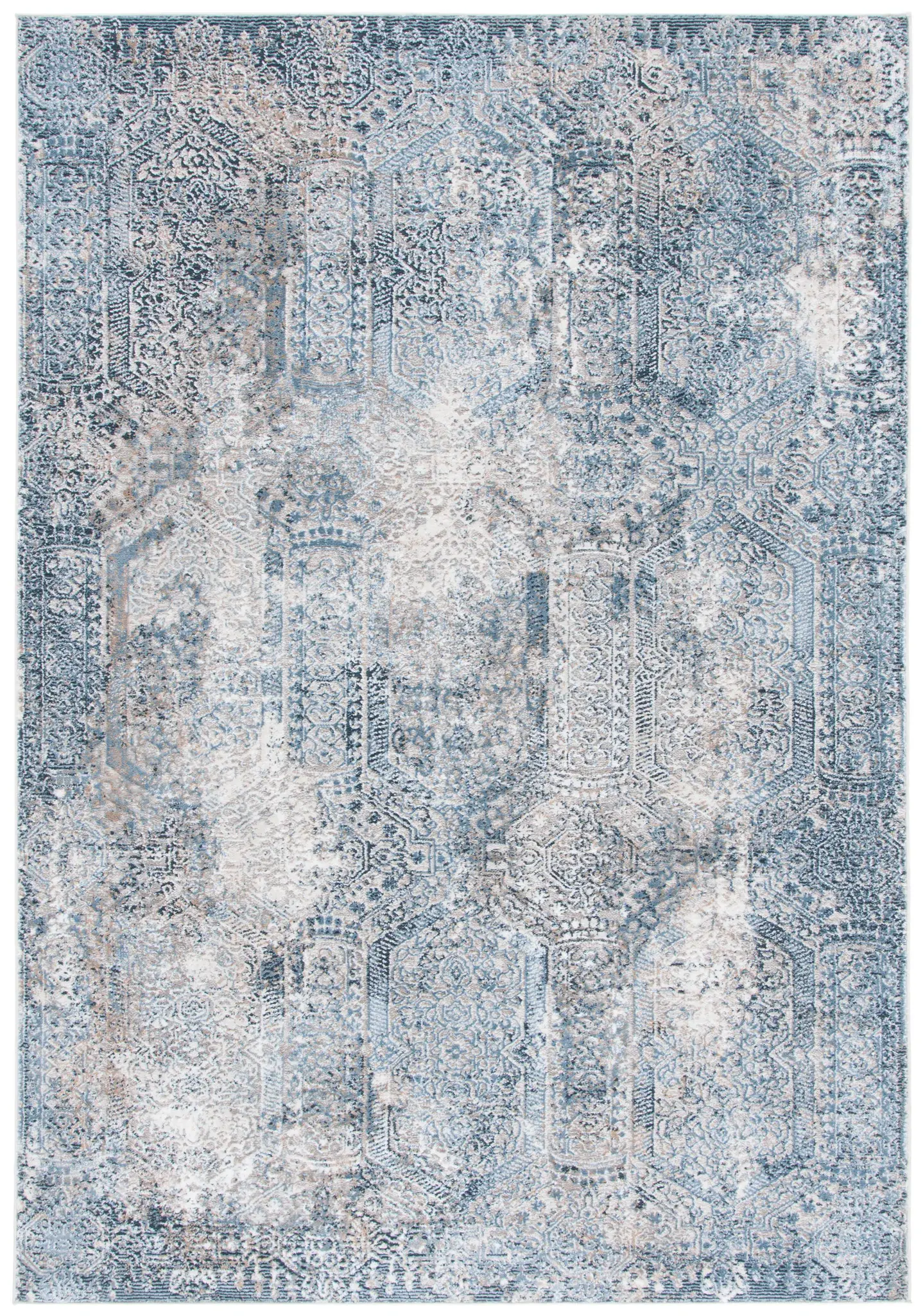 Parker Distressed Panel Rug