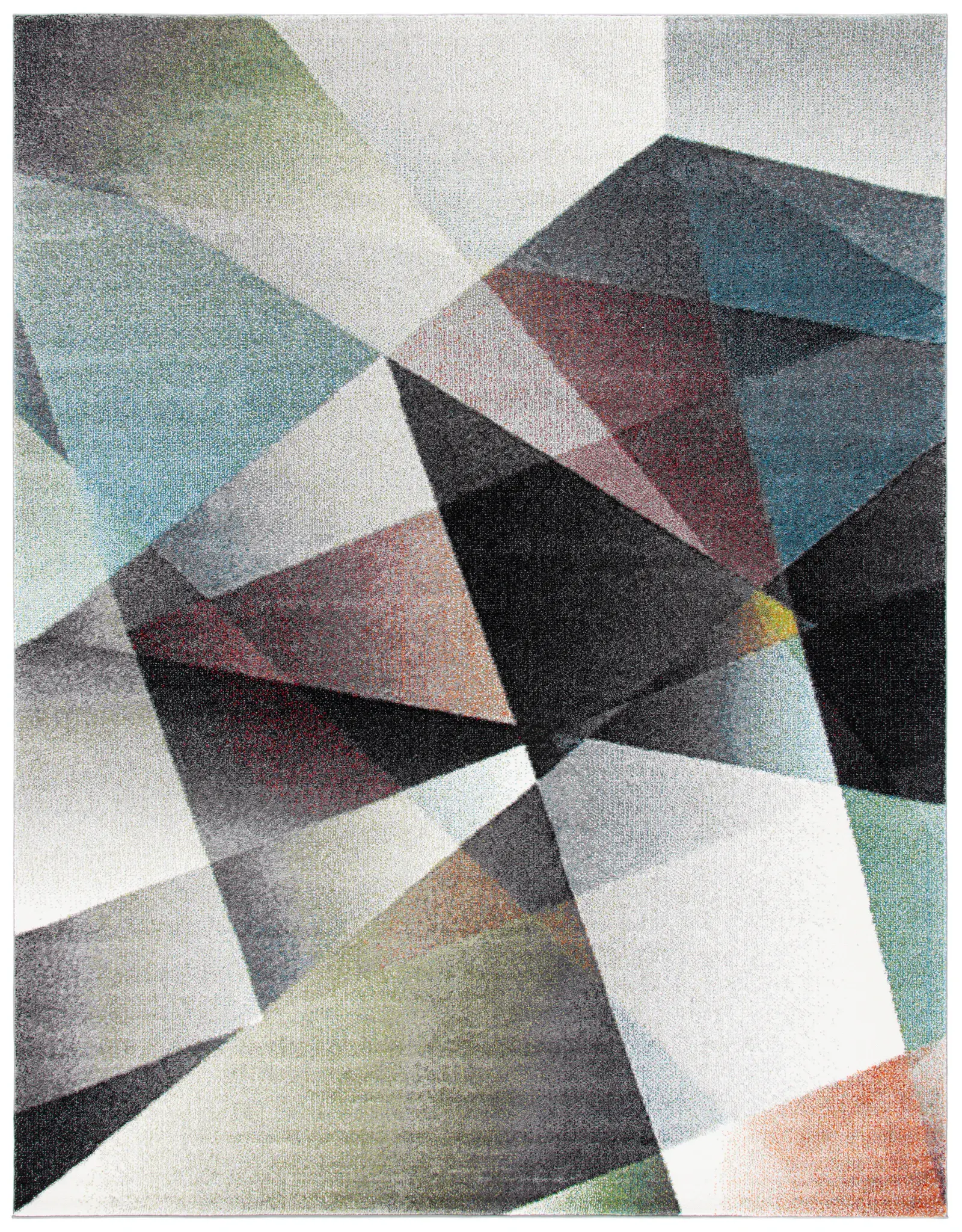 Porcello Faceted Geometric Rug