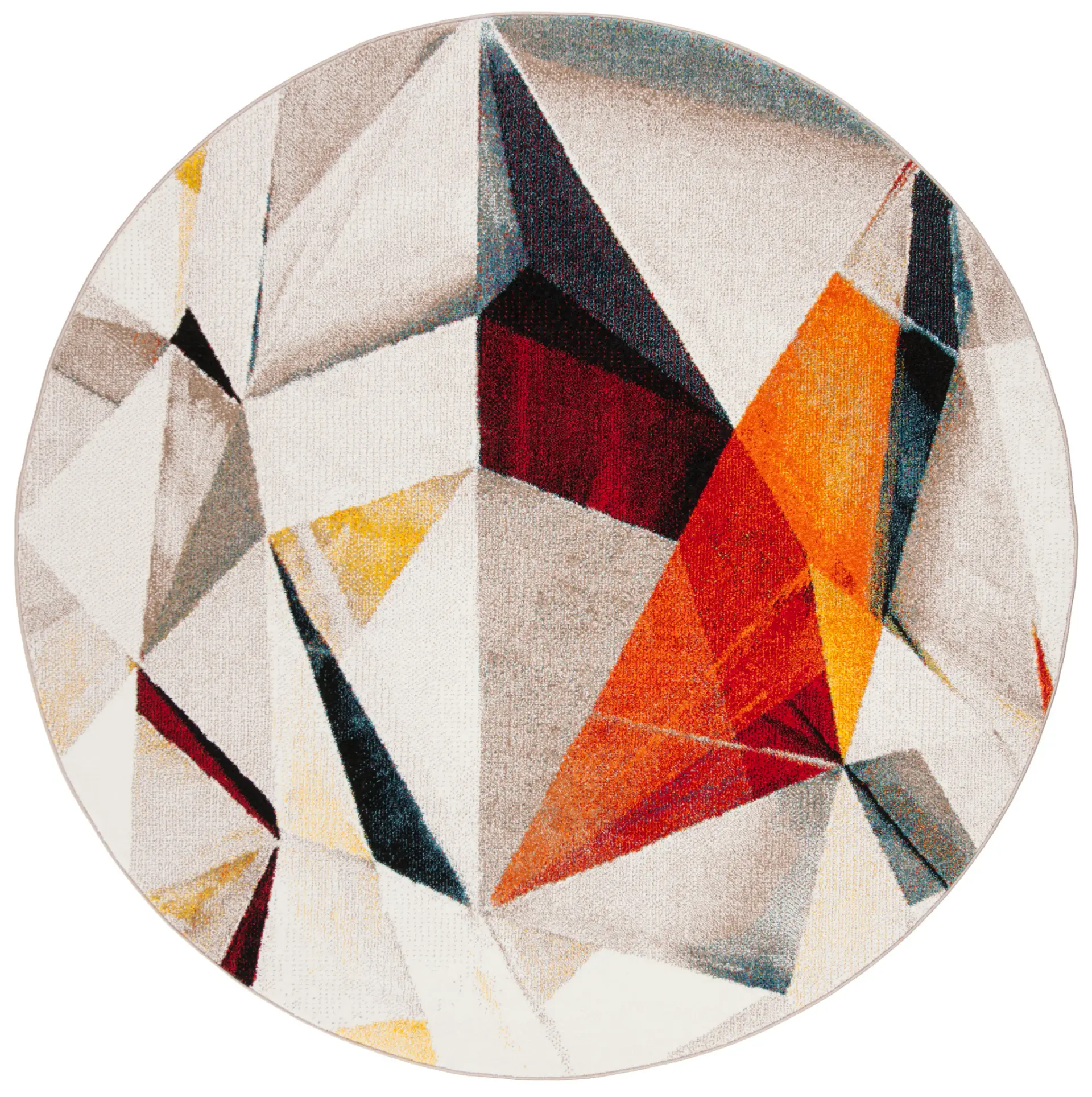 Porcello Faceted Polygon Rug