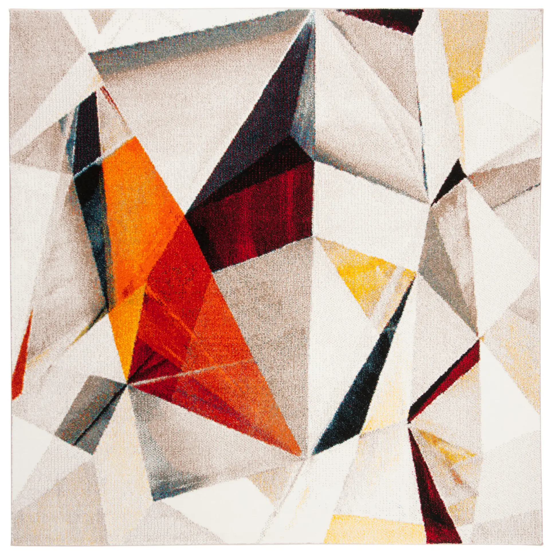 Porcello Faceted Polygon Rug