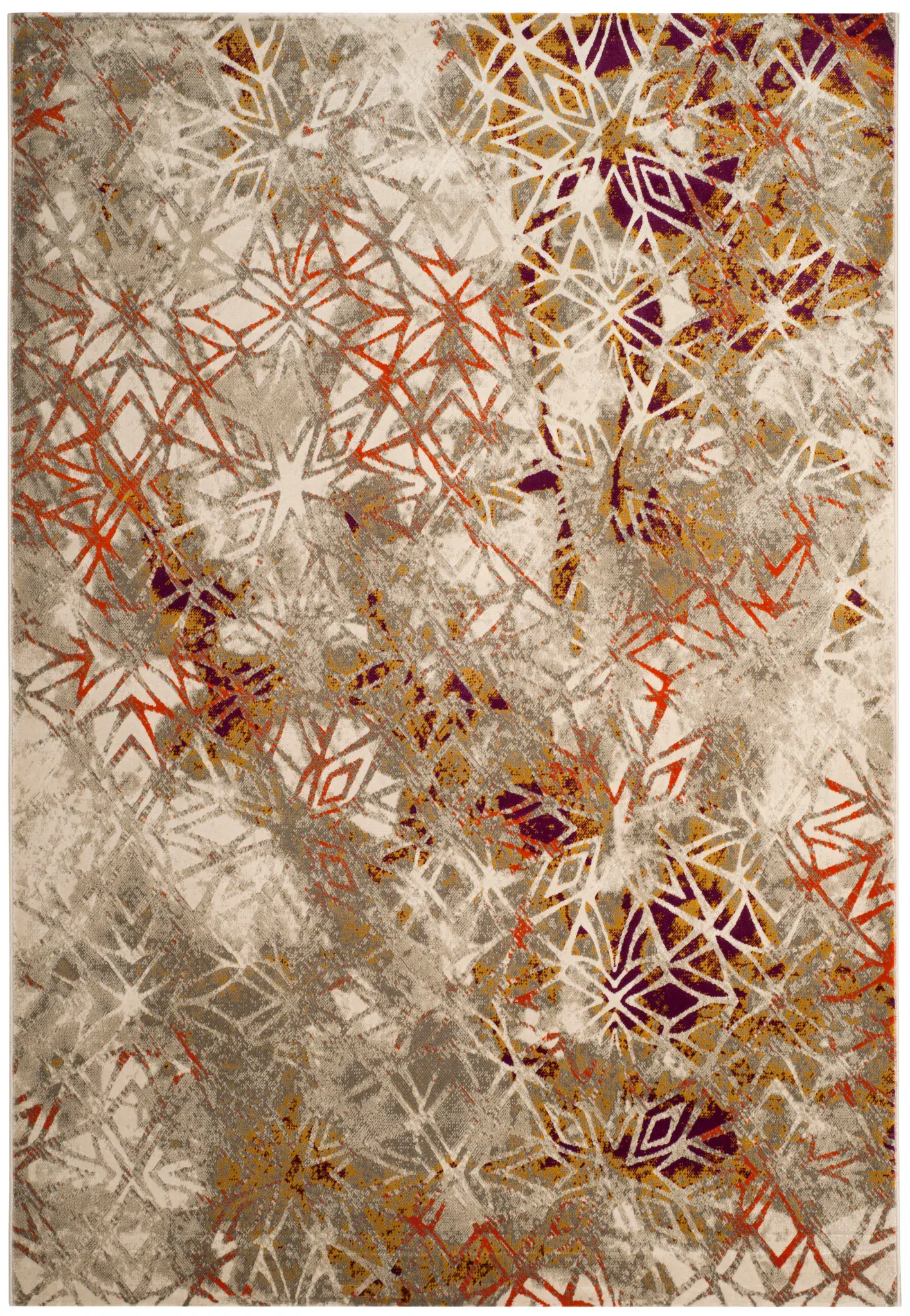 Porcello Distressed Starburst Rug