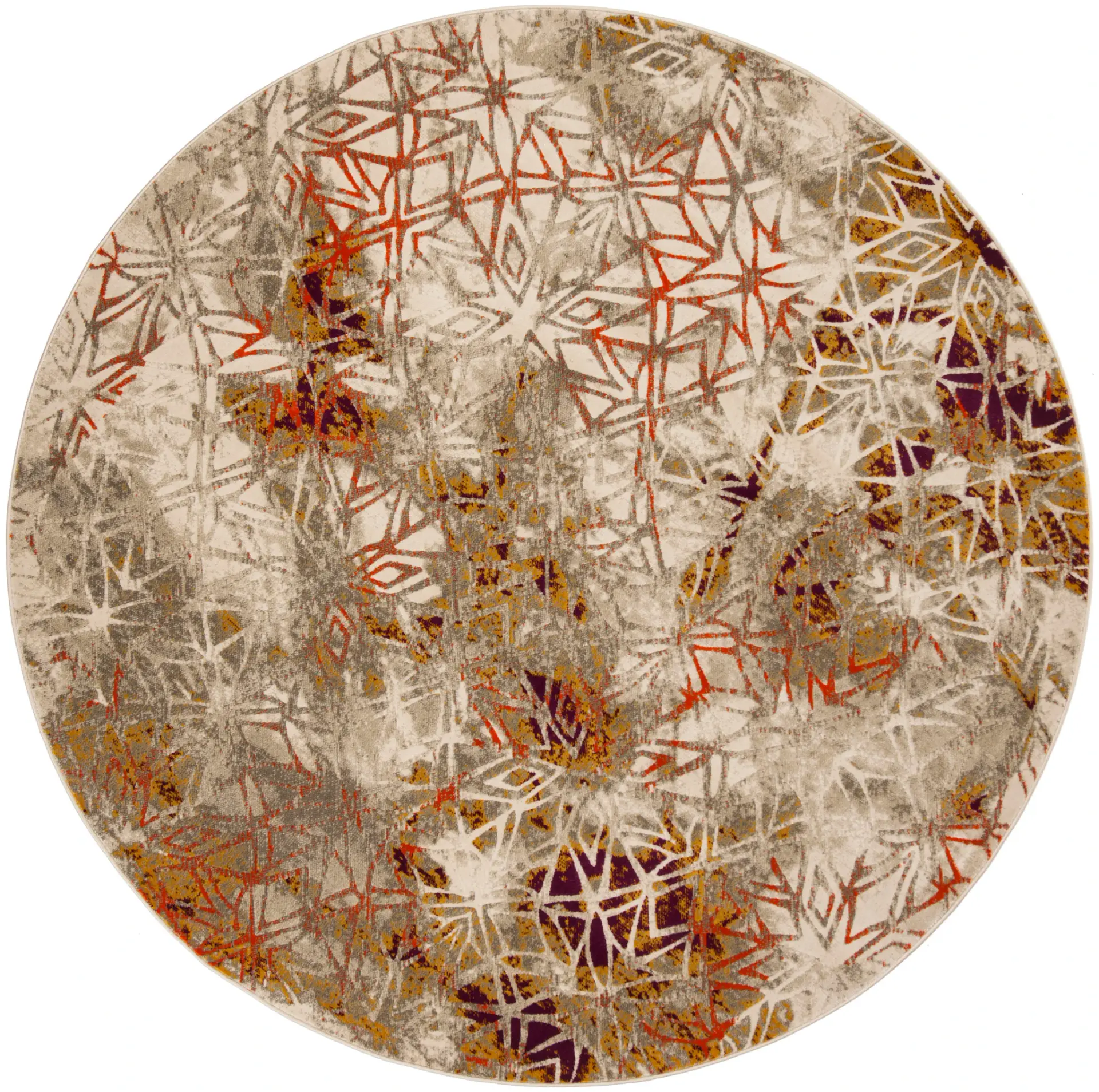 Porcello Distressed Starburst Rug
