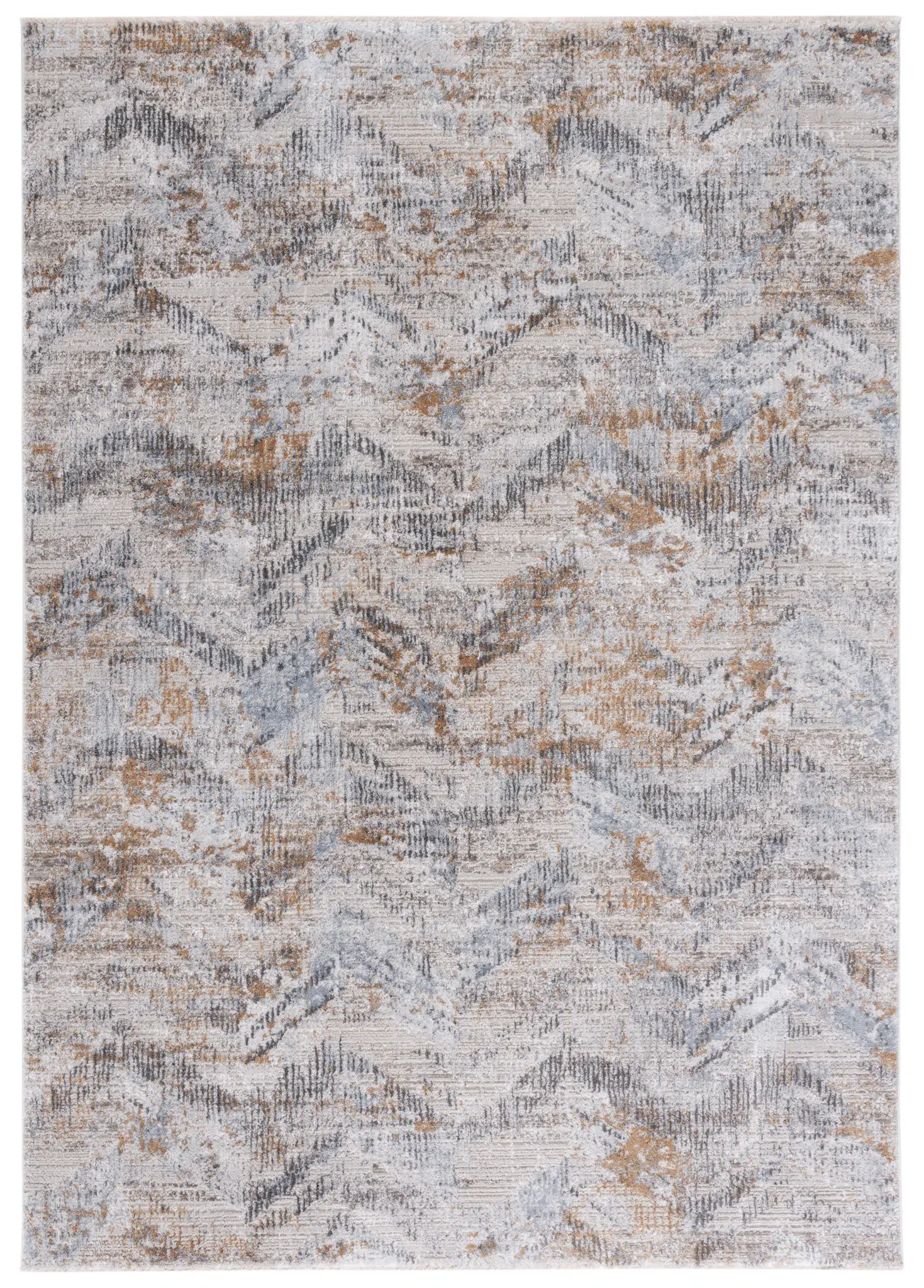 Princeton Distressed Chevron Rug