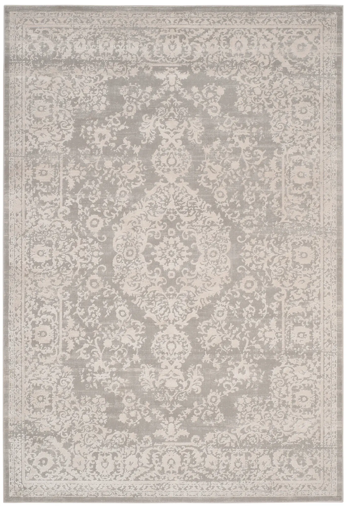 Princeton Distressed Damask Rug