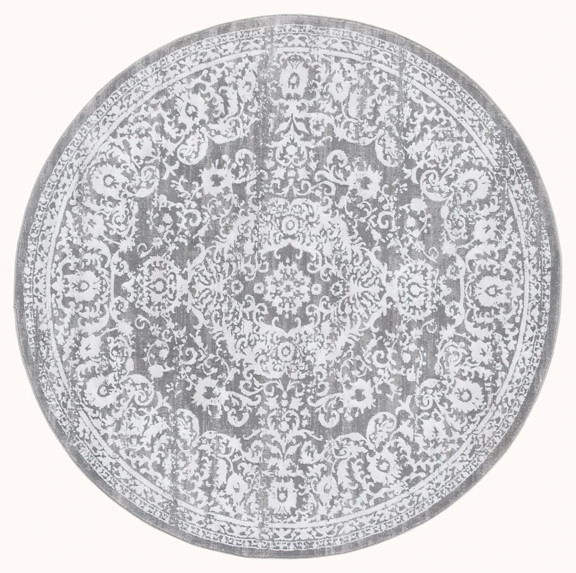Princeton Distressed Damask Rug