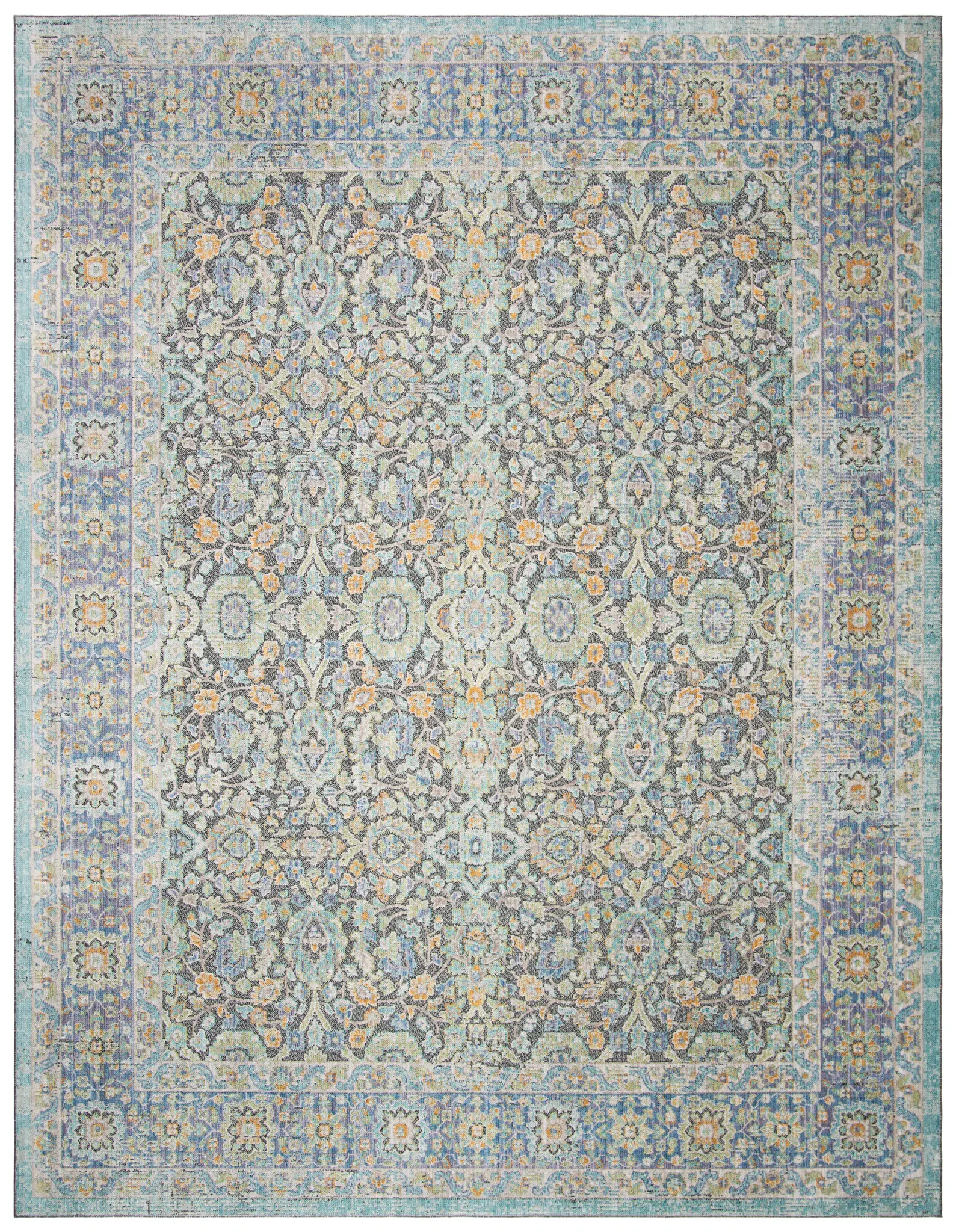 Provance Floral Border Rug