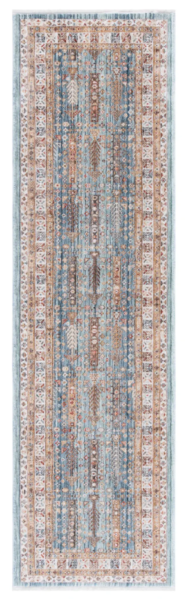 Paisley Geometric Border Rug