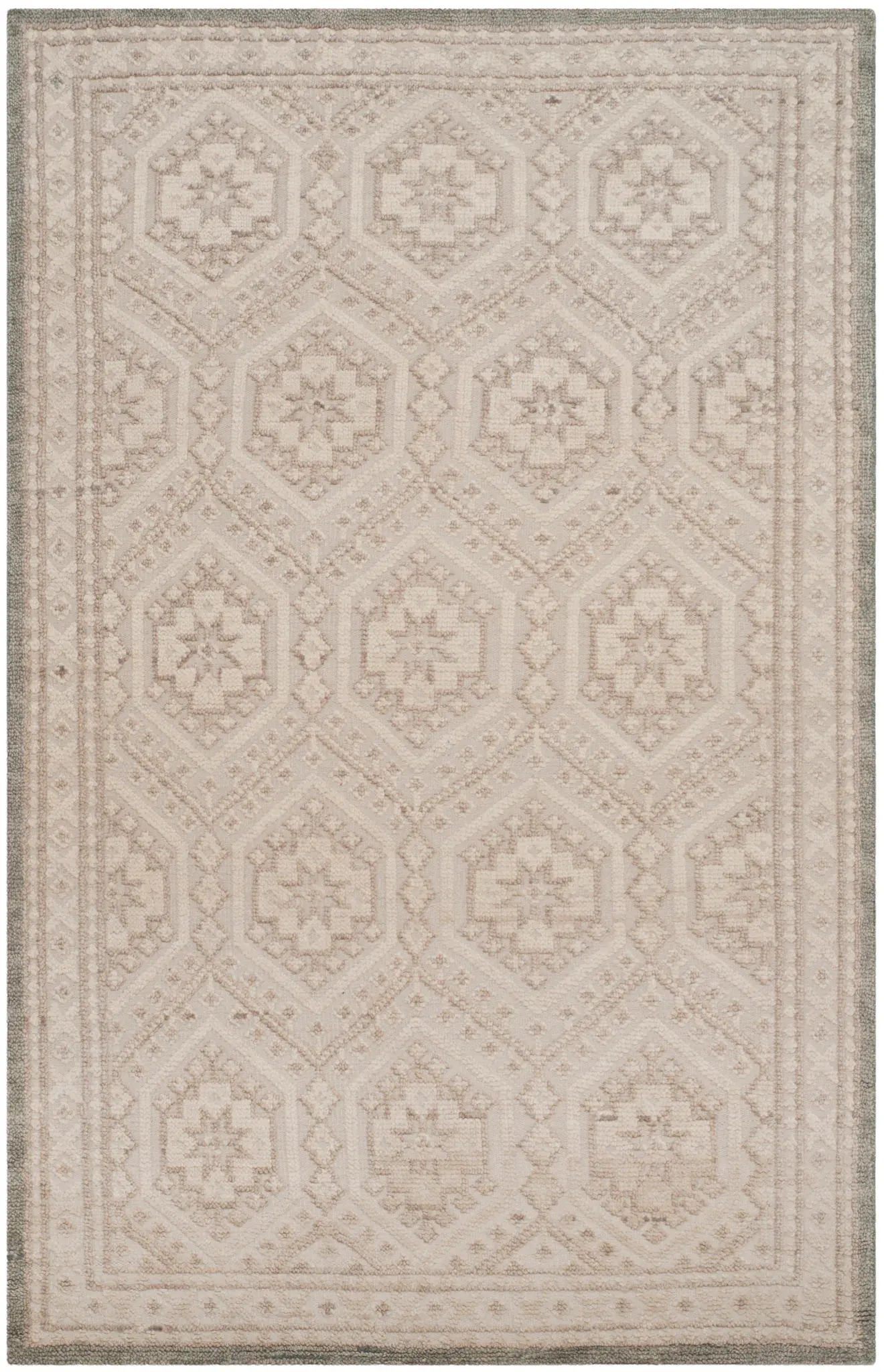 Paseo Honeycomb Lattice Hand-Knotted Rug