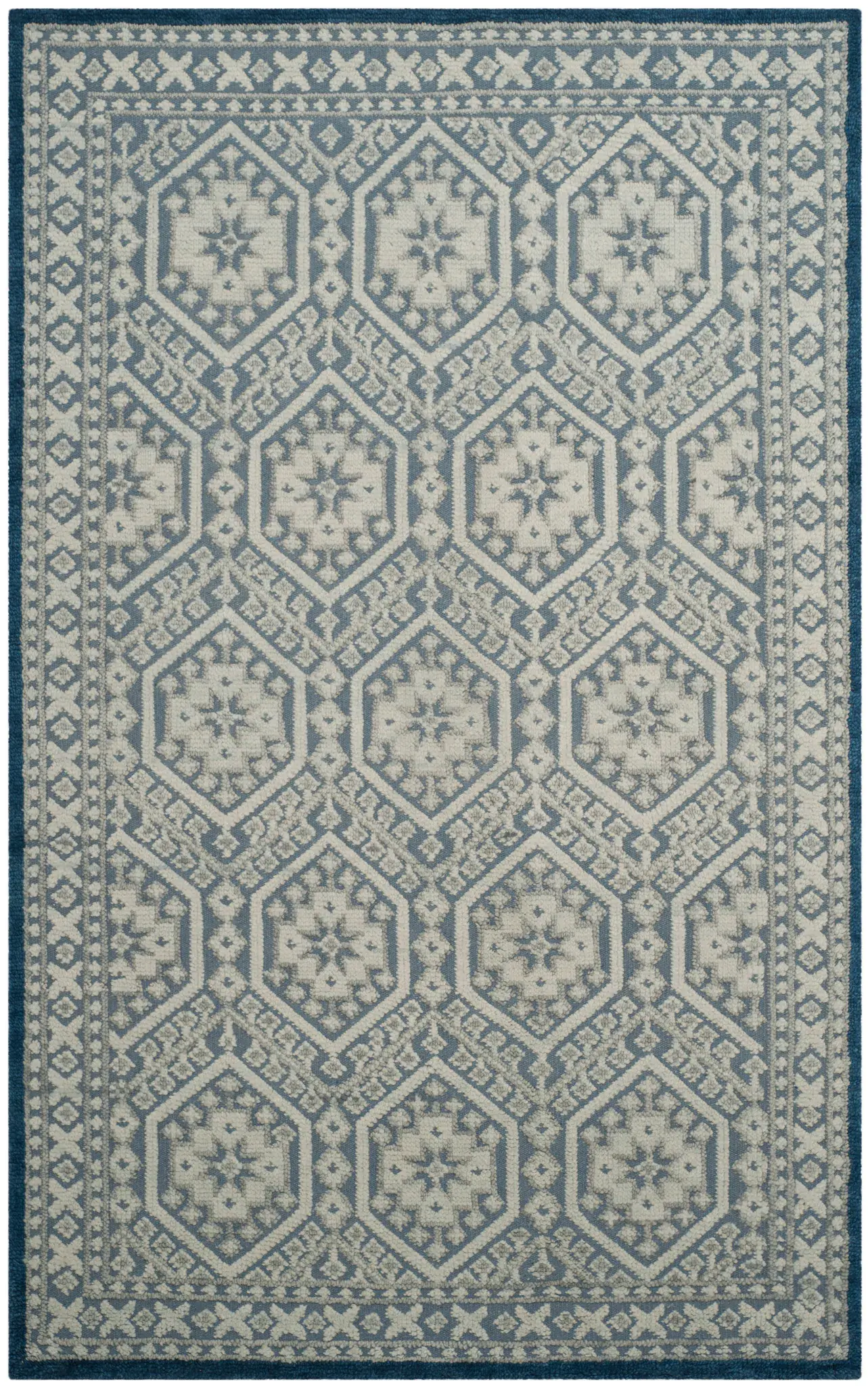 Paseo Honeycomb Lattice Hand-Knotted Rug