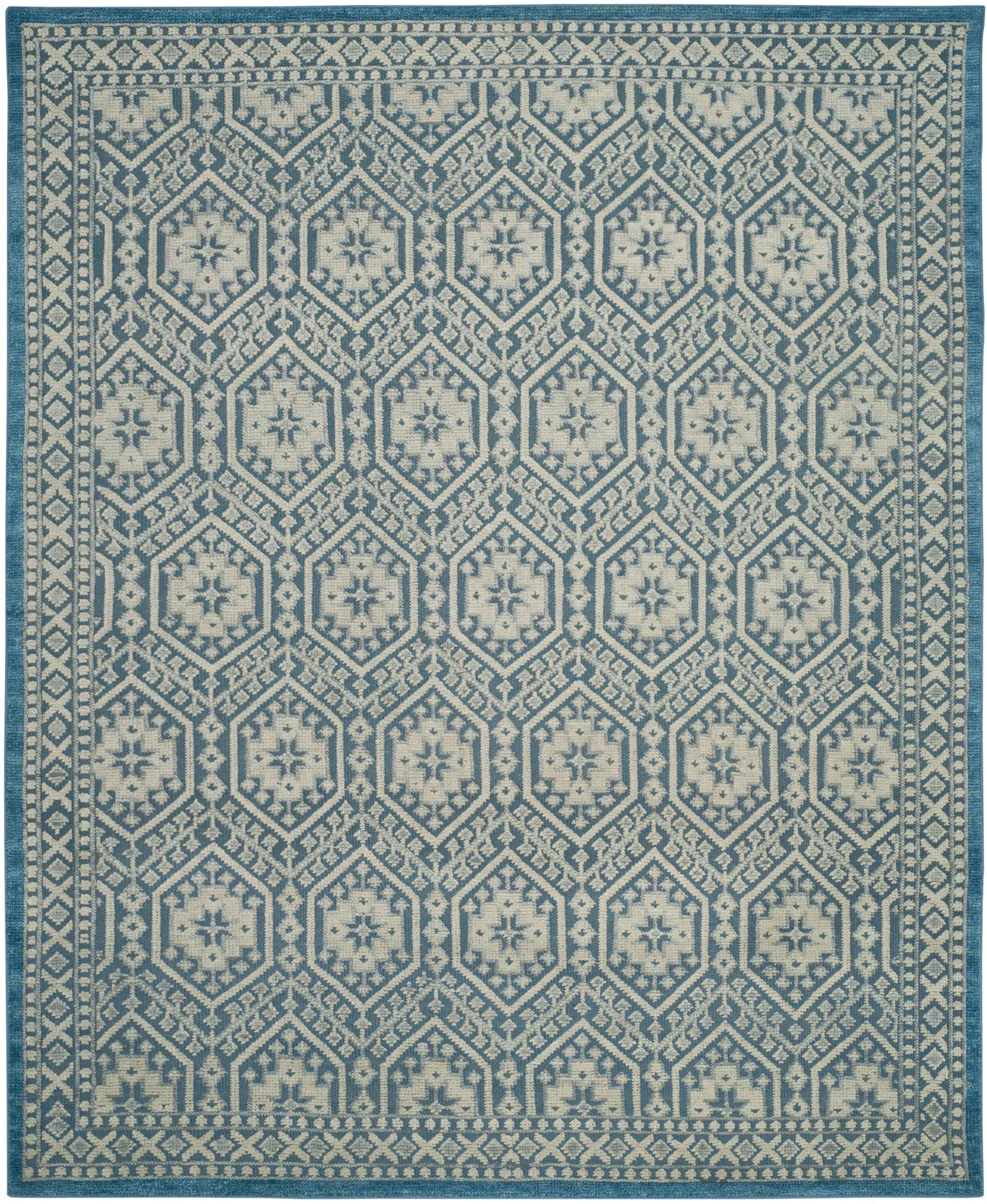 Paseo Honeycomb Lattice Hand-Knotted Rug