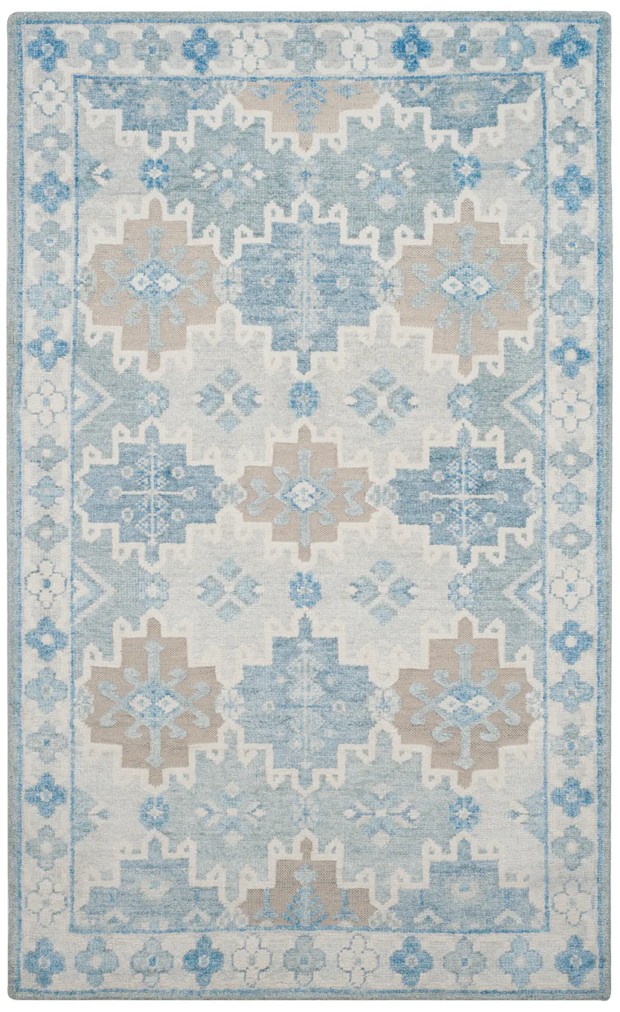 Paseo Stepped Diamond Hand-Knotted Rug