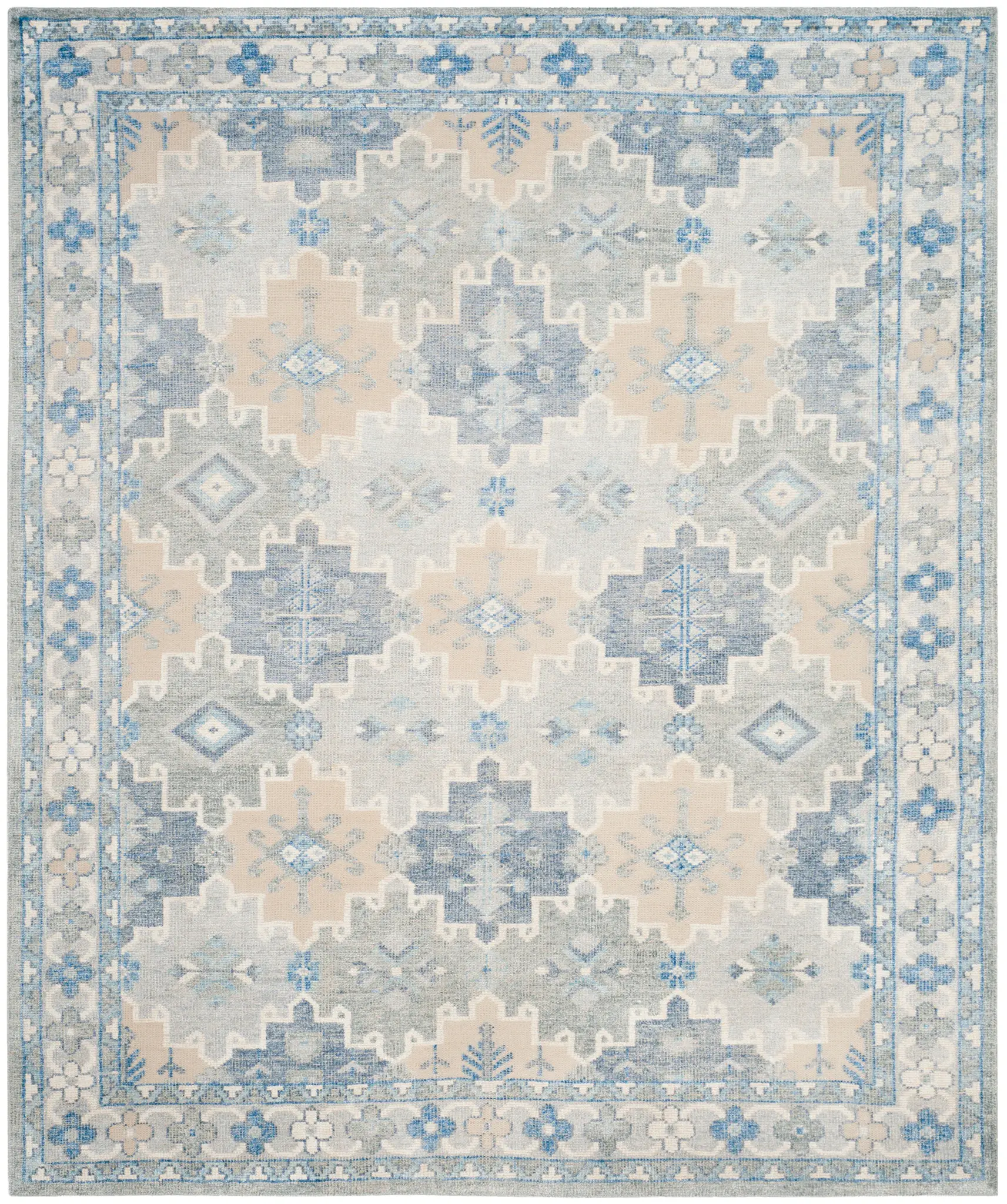 Paseo Stepped Diamond Hand-Knotted Rug