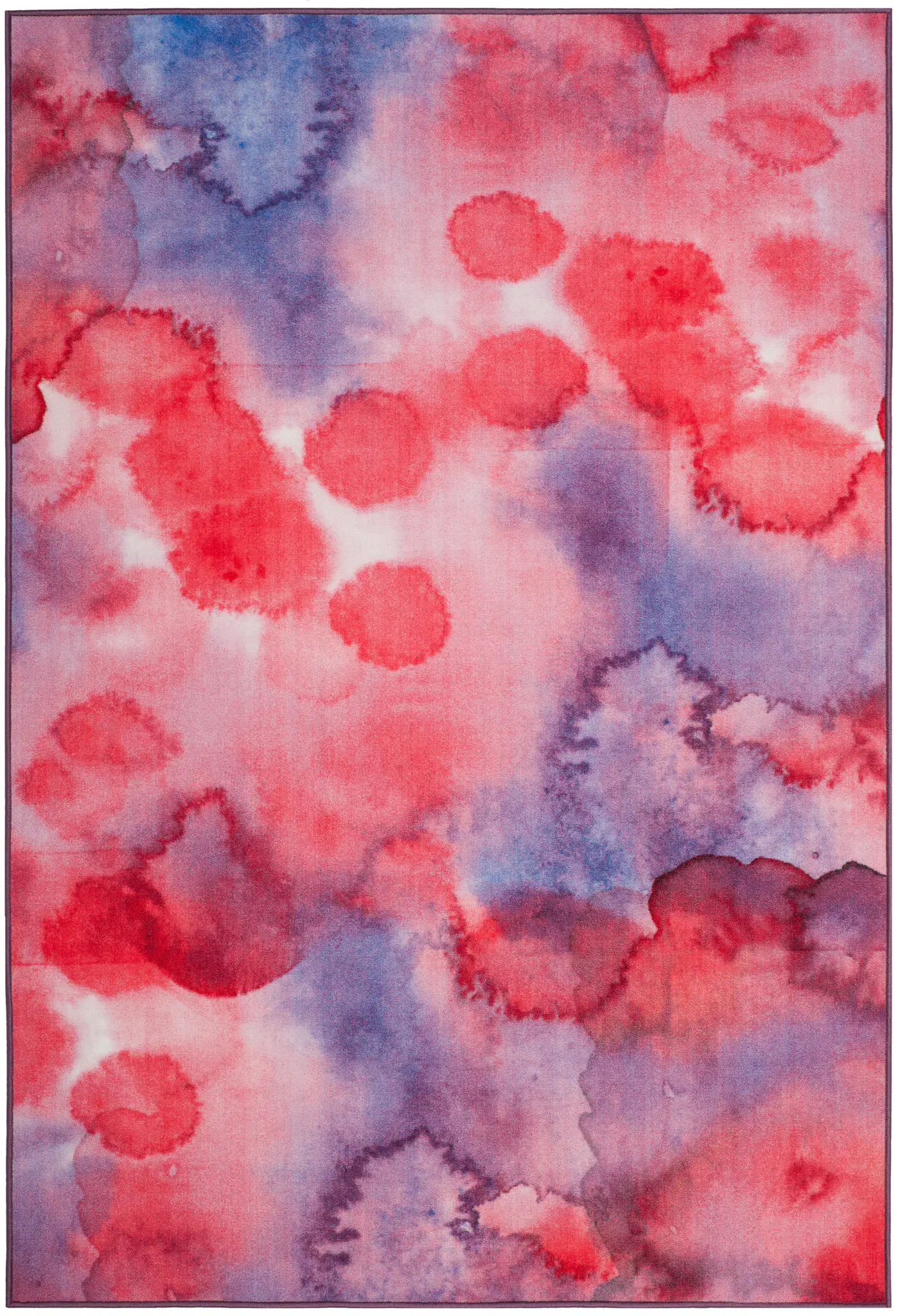 Paint Brush Abstract Washable Rug