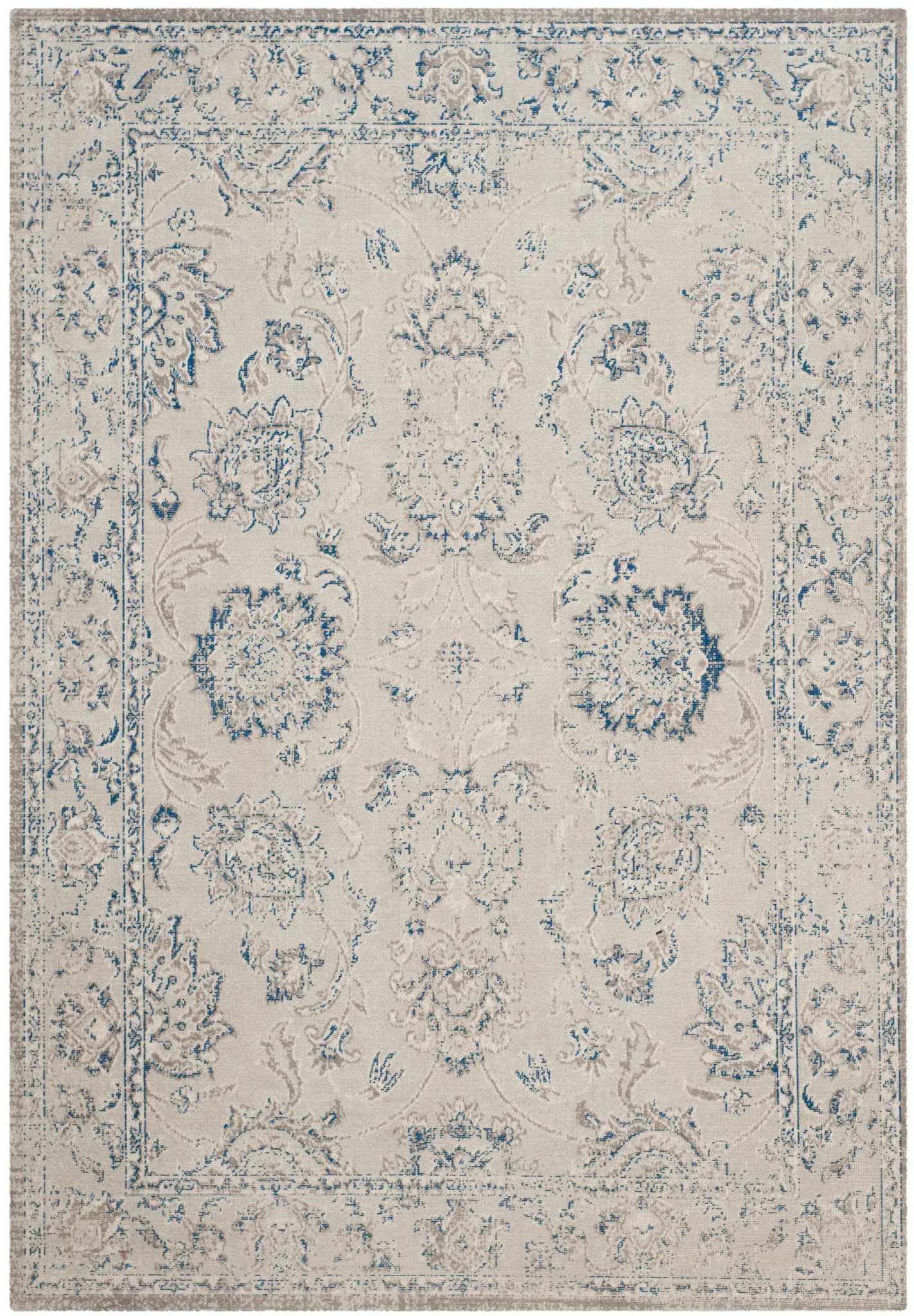 Patina Floral Border Rug