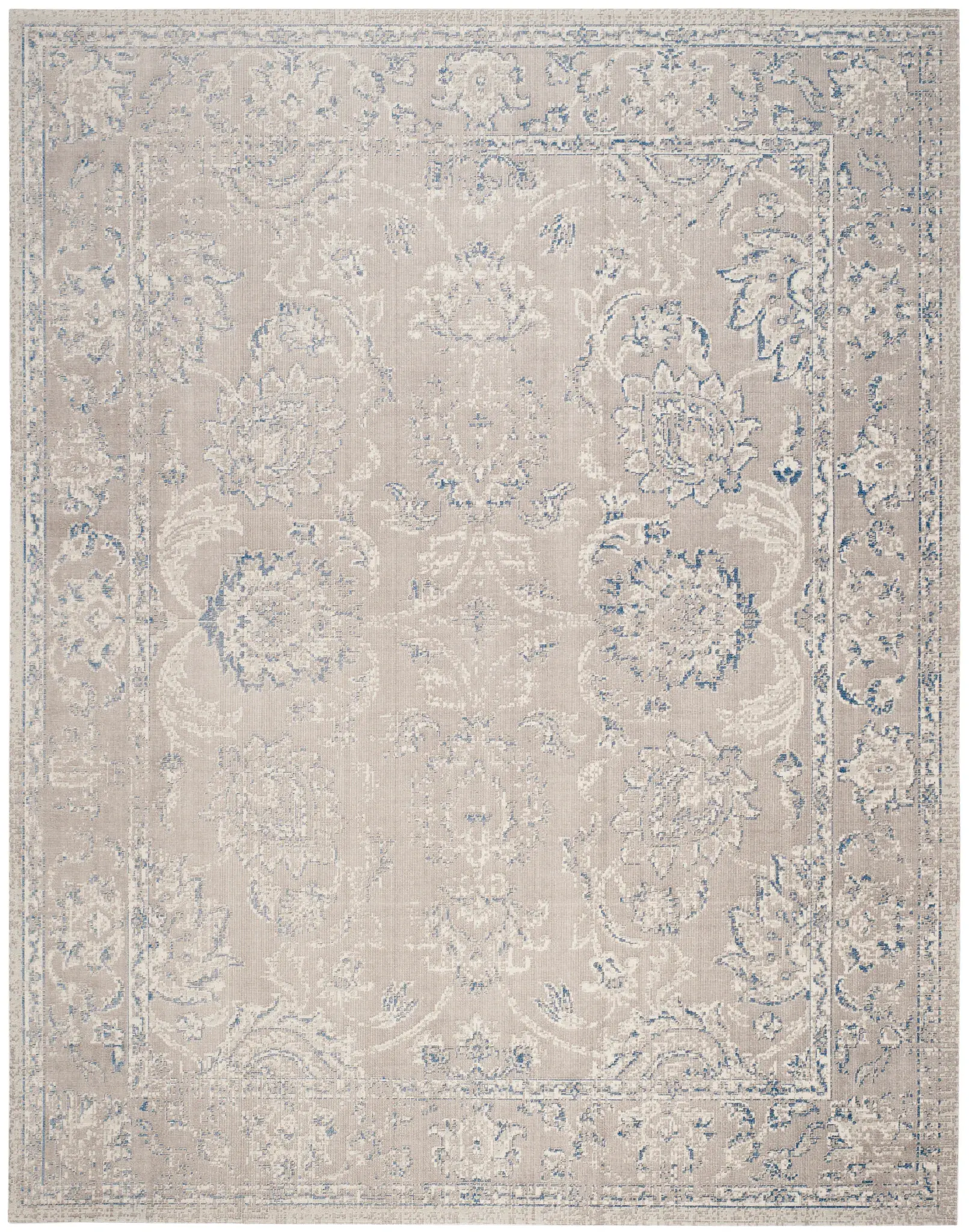 Patina Floral Border Rug