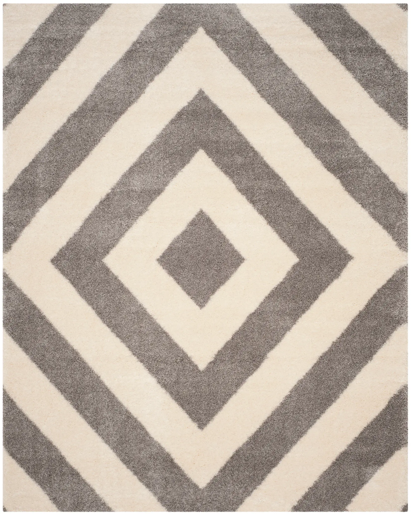 Portofino Concentric Diamond Shag Rug