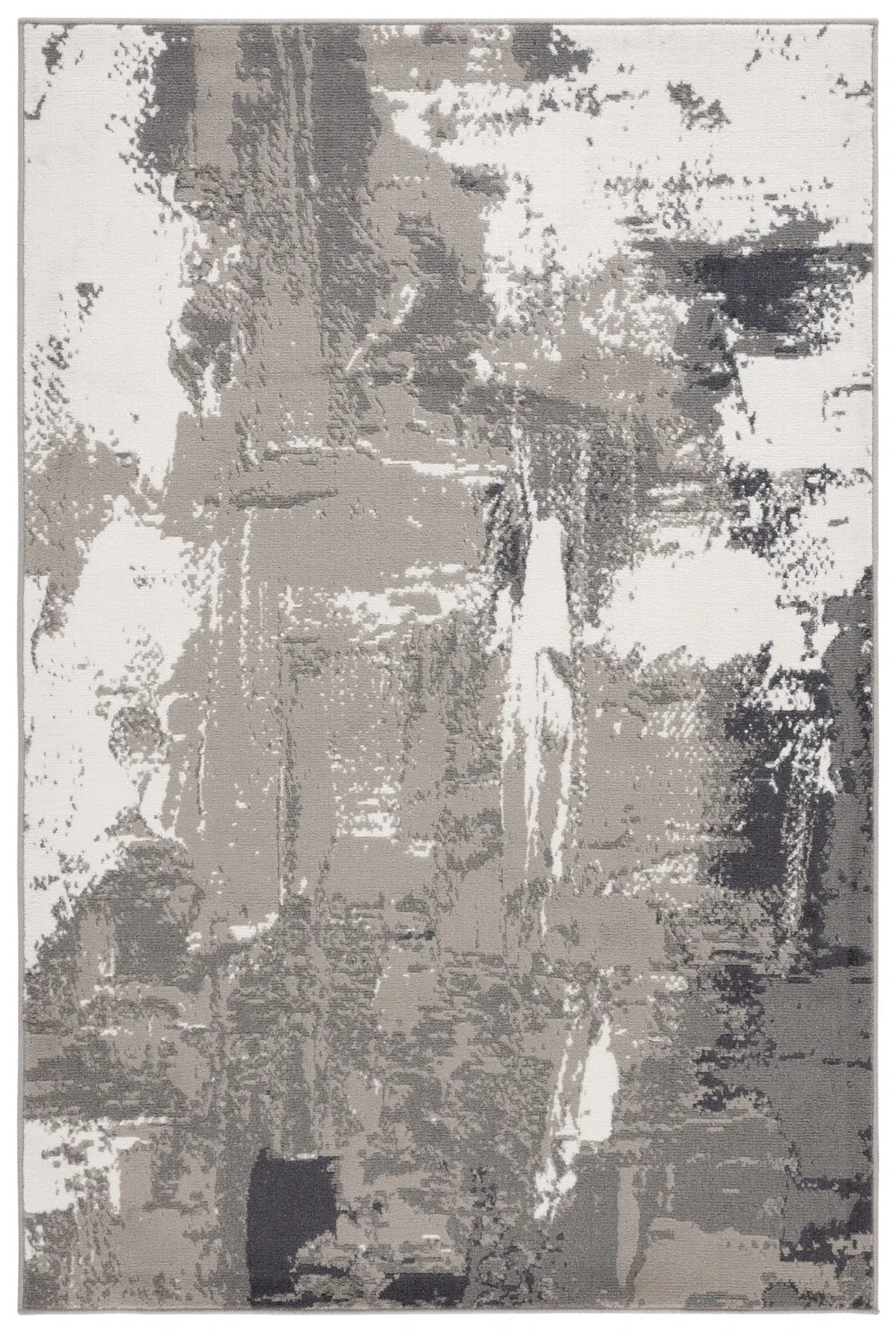 Pyramid Distressed Abstract Rug