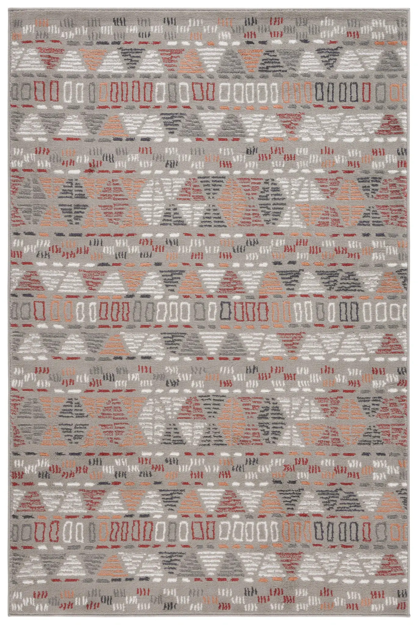 Pyramid Banded Triangle Rug