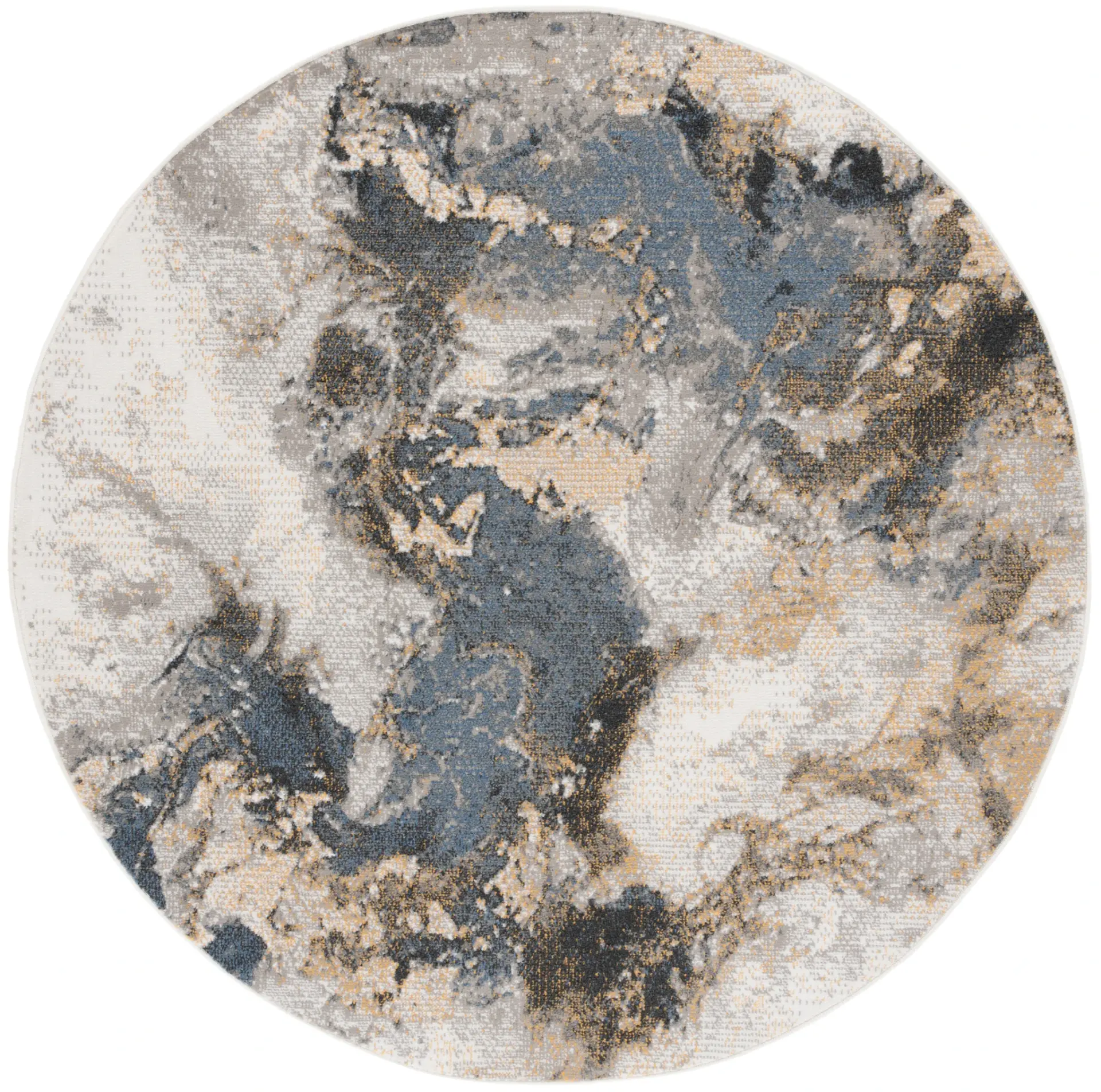 Pyramid Abstract Marble Rug