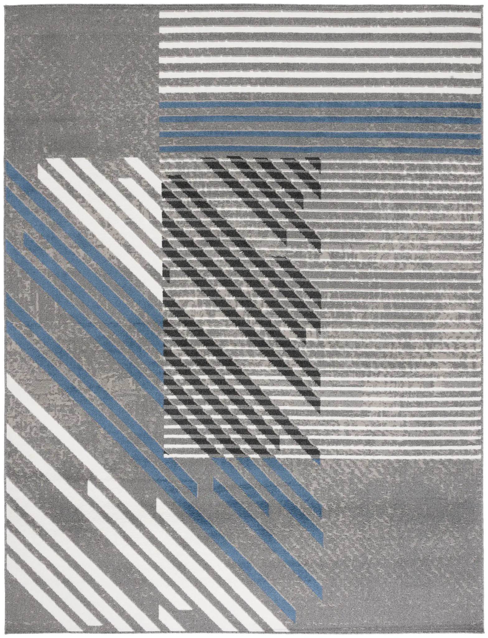 Pyramid Abstract Stripe Rug