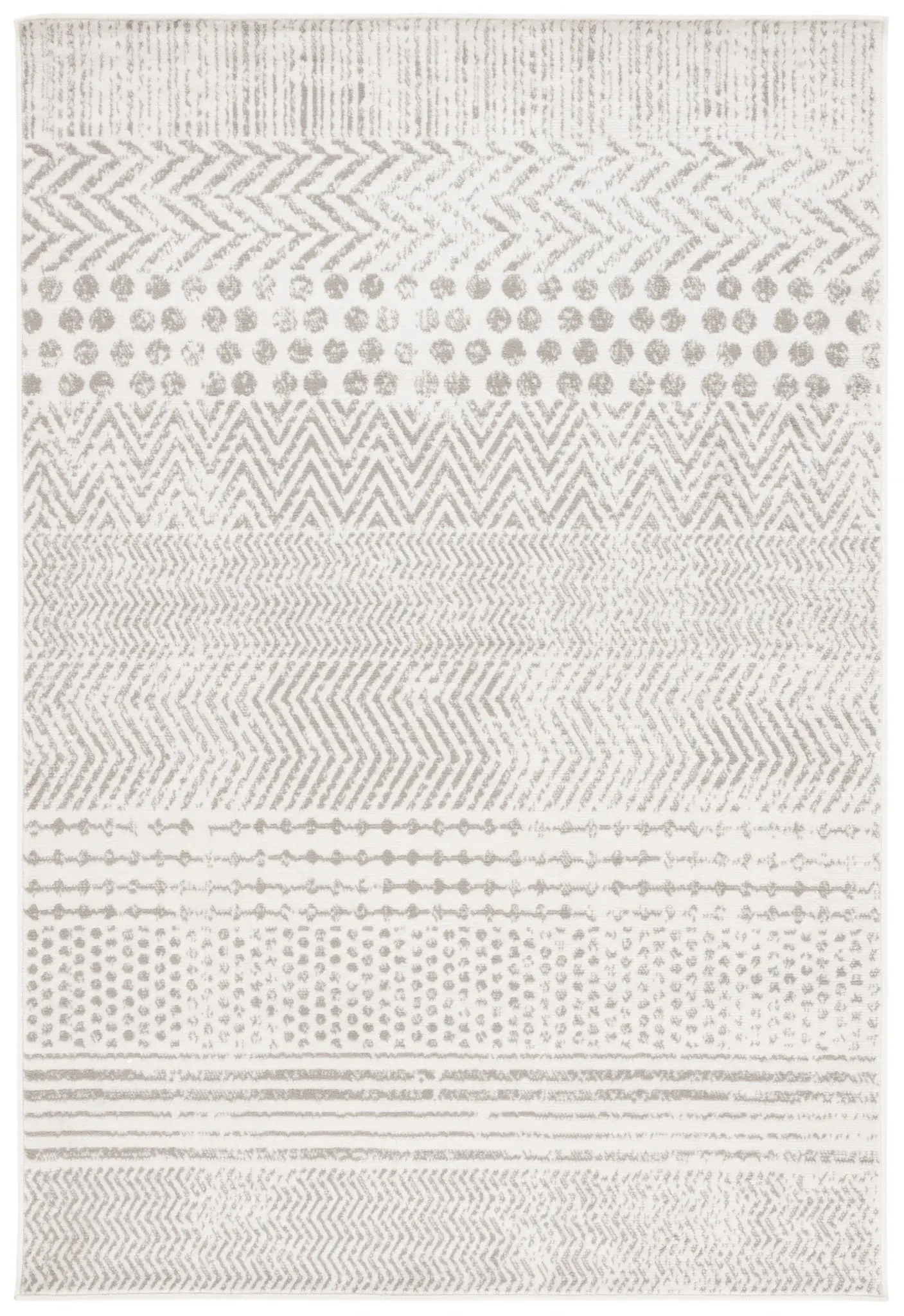Pyramid Banded Chevron Rug