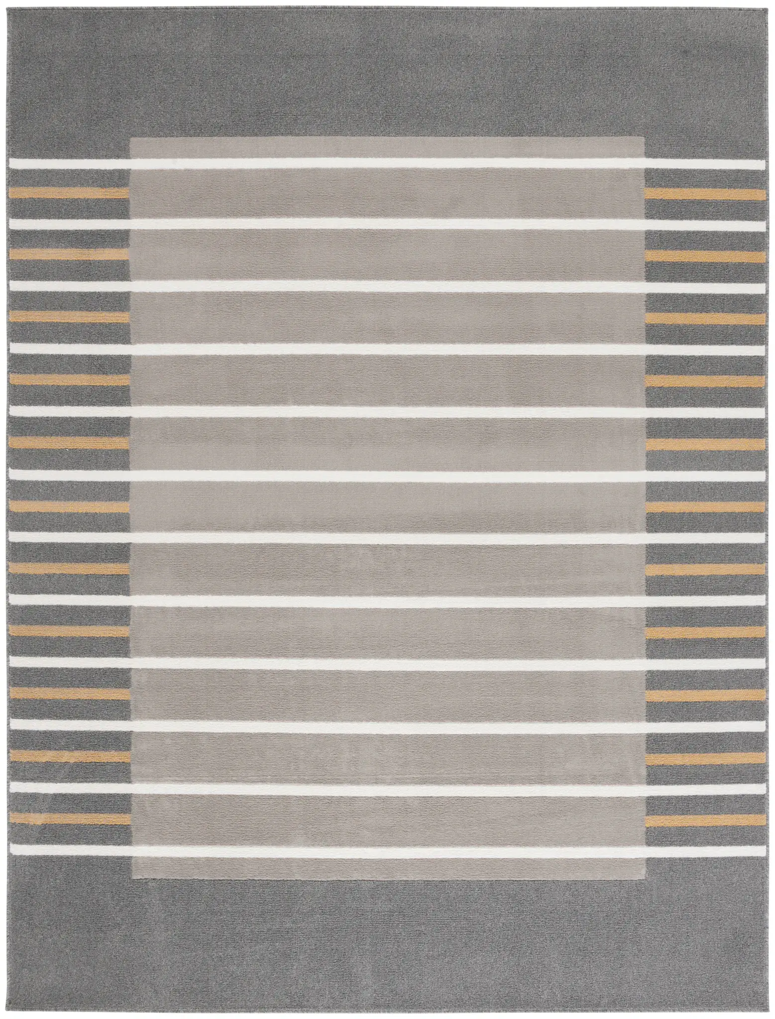 Pyramid Striped Border Rug