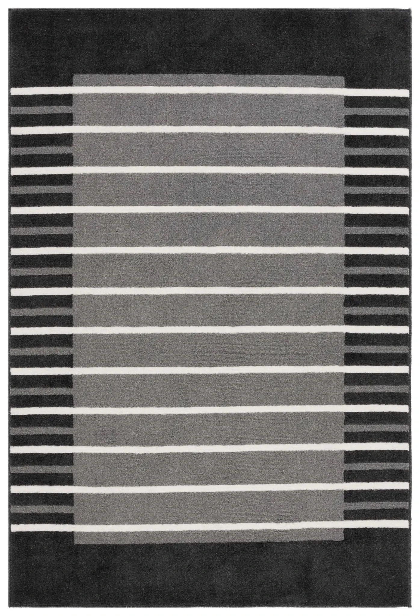 Pyramid Striped Border Rug