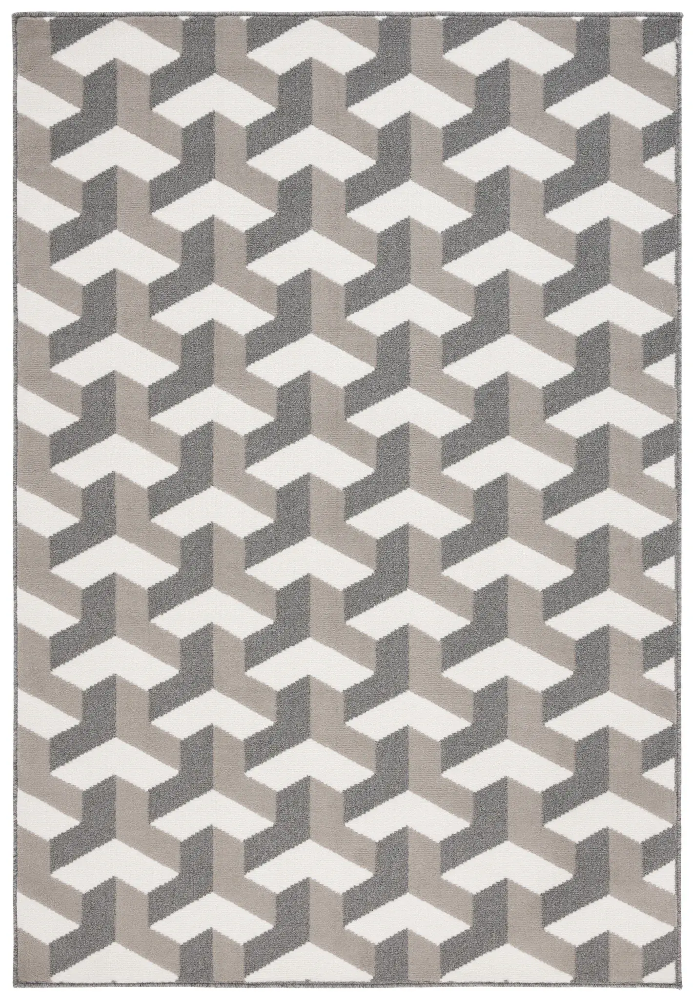 Pyramid Tumbling Blocks Rug