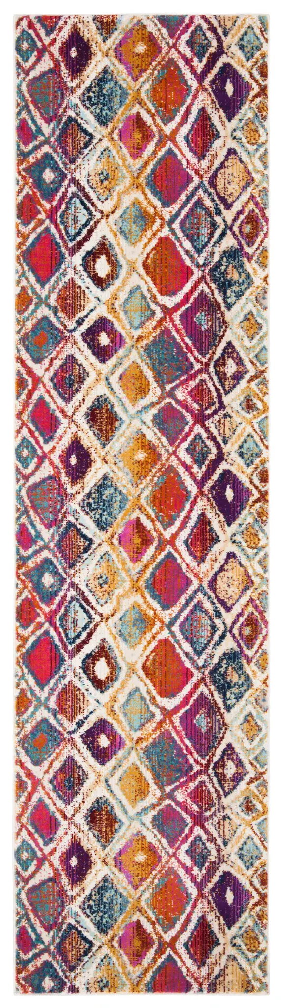 Radiance Distressed Diamond Rug