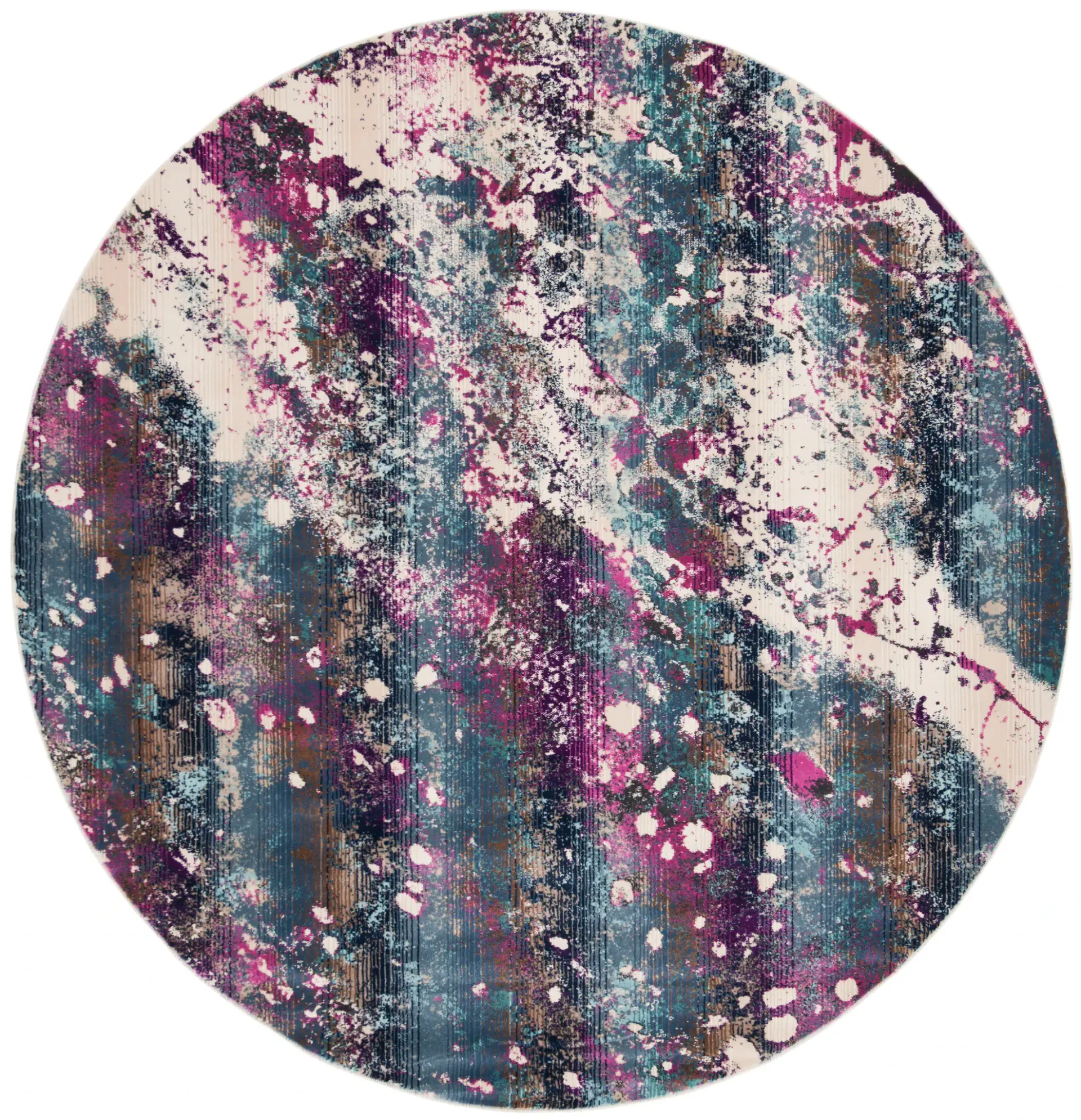 Radiance Abstract Splatter Rug