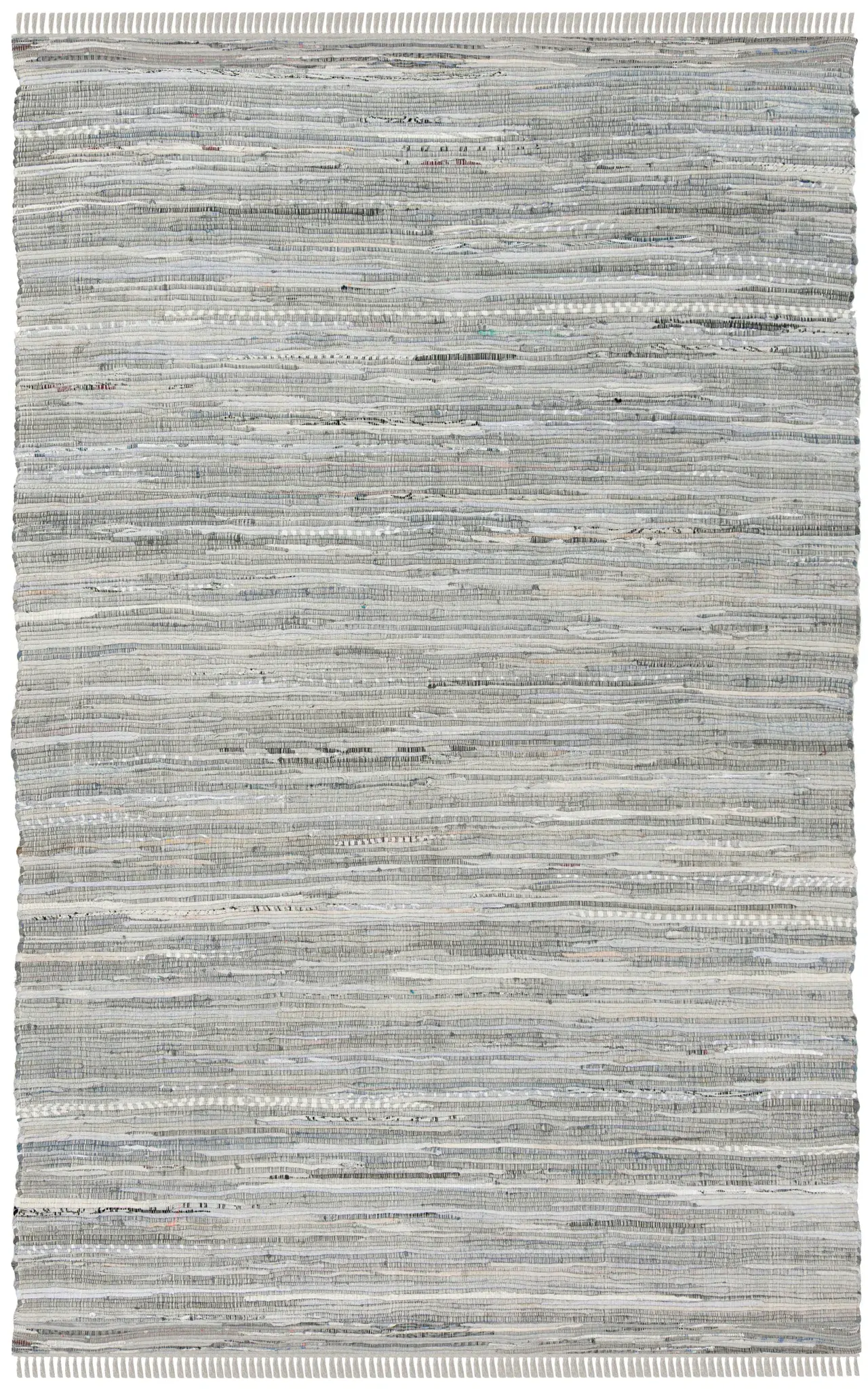 Rag Rug Striped Hand-Woven Cotton Rug